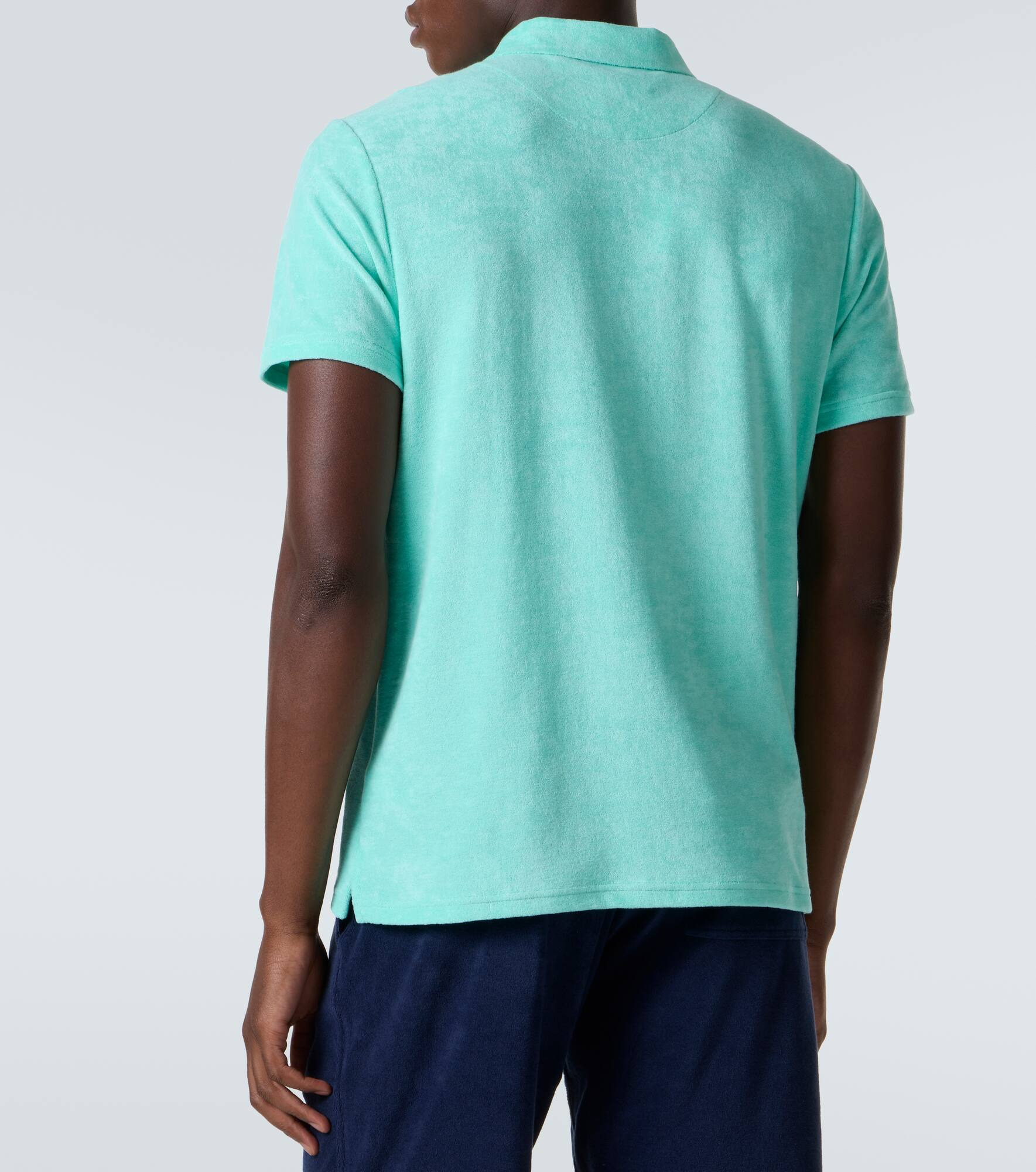 Phoenix cotton-blend terry polo shirt - 4