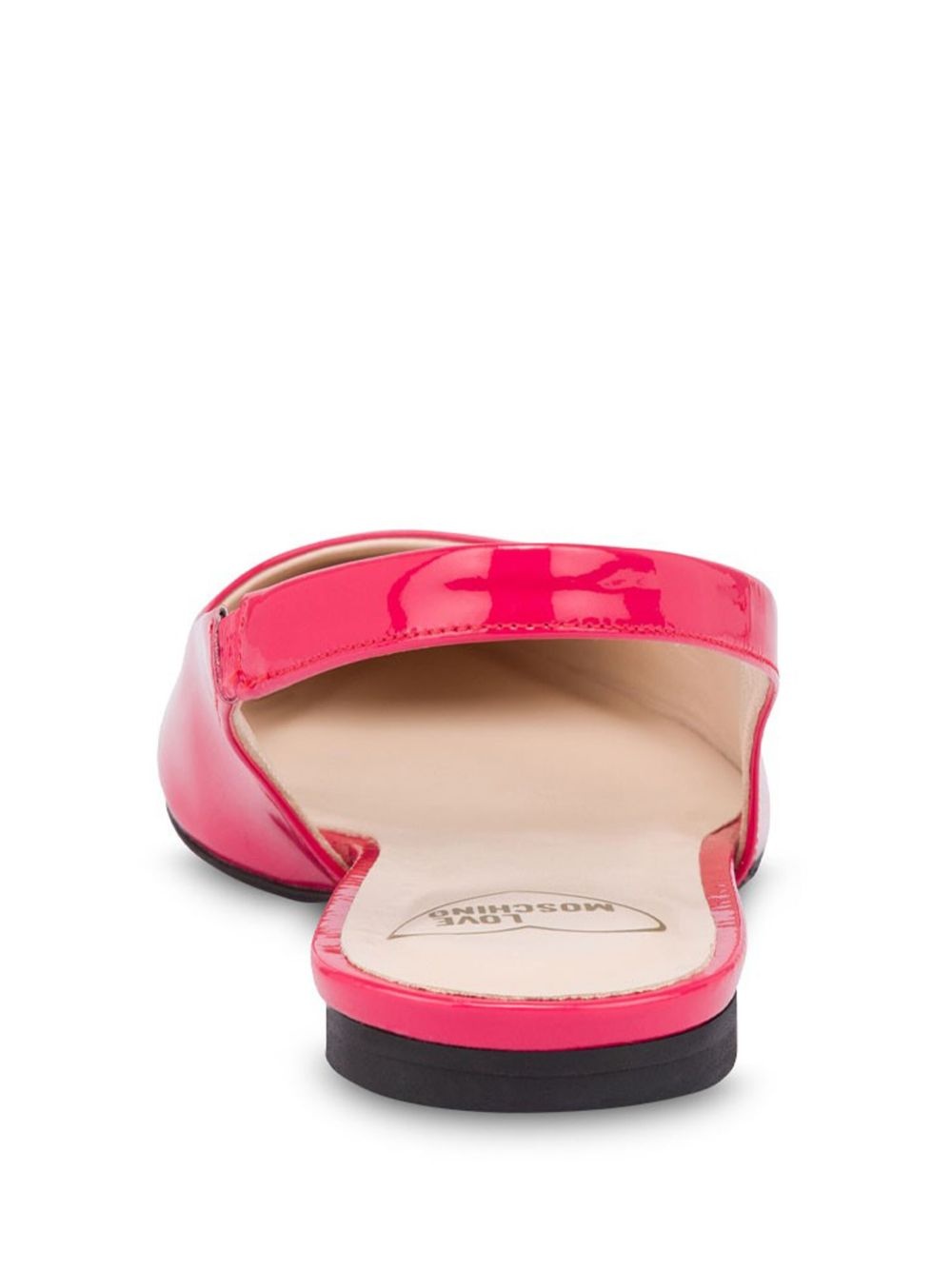 logo-print ballerina shoes - 3
