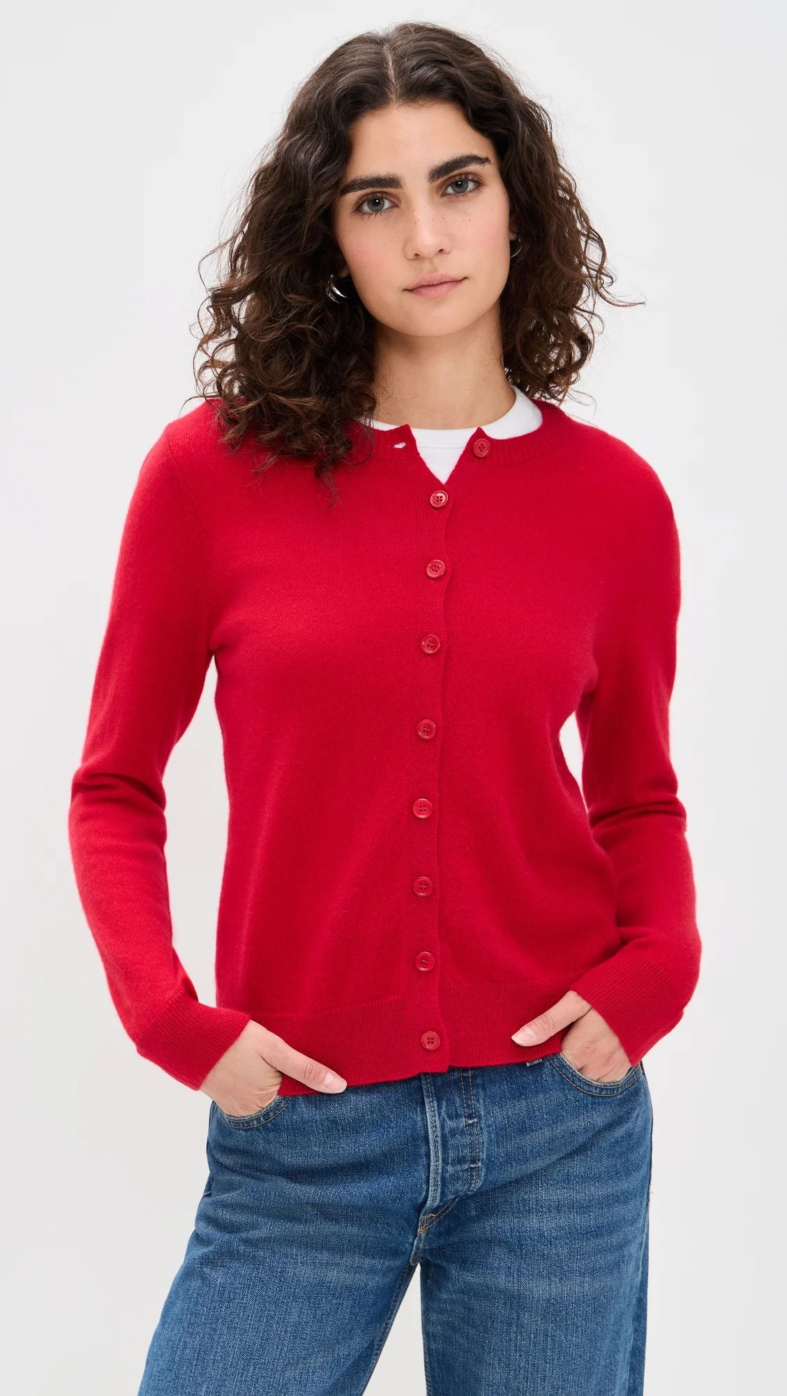 Cashmere Fitted Cardigan - 1