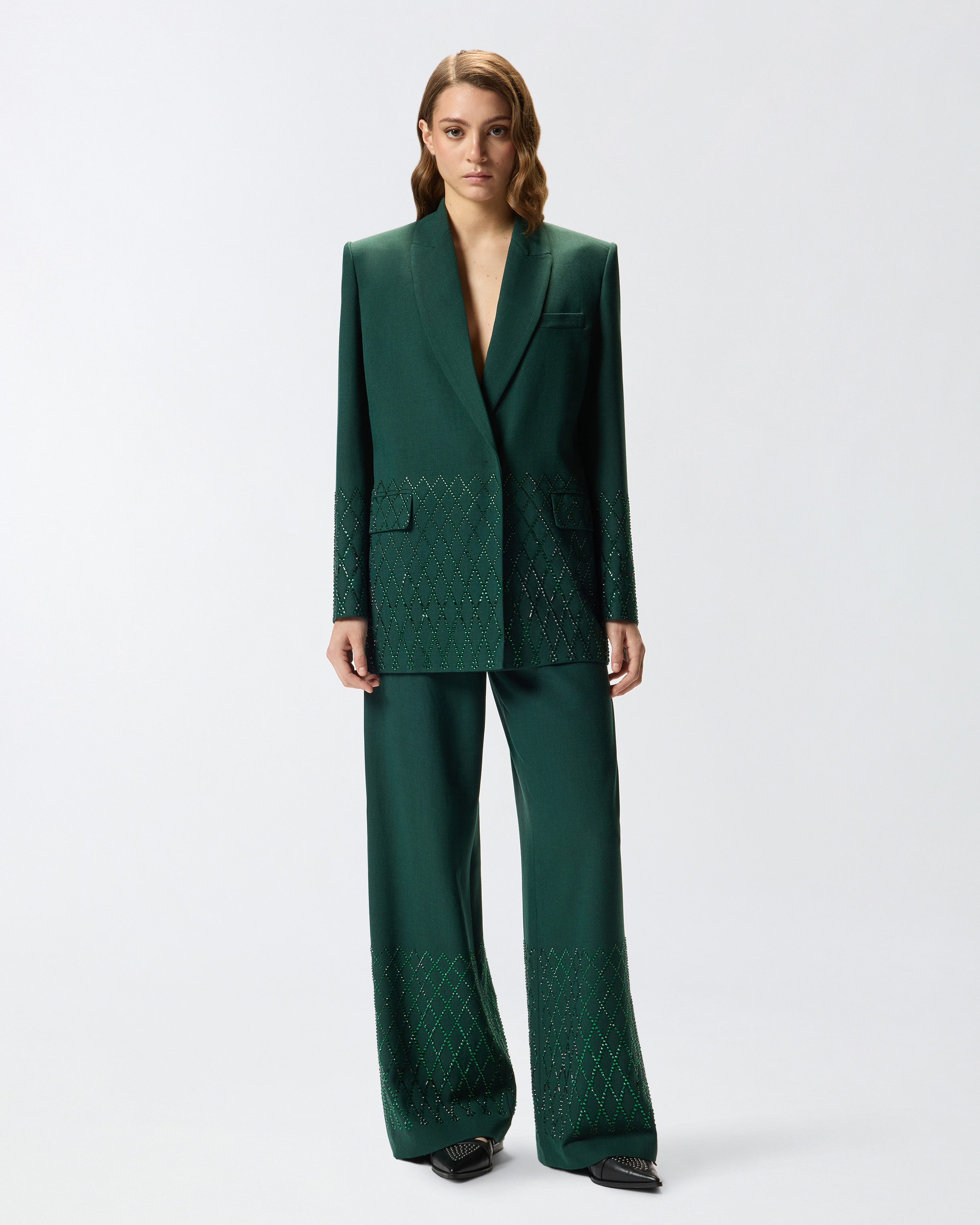 OVERSIZED BLAZER WITH RHINESTONES - 3