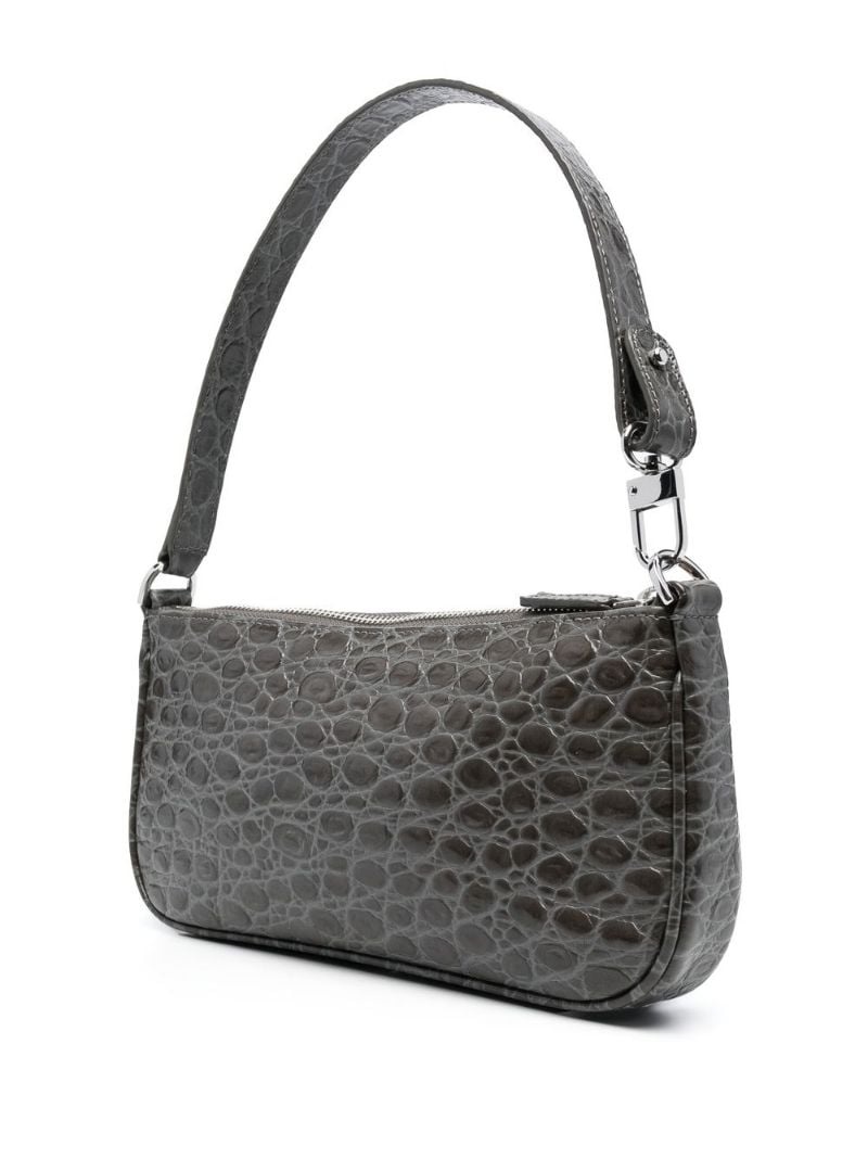 Rachel crocodile-embossed shoulder bag - 3