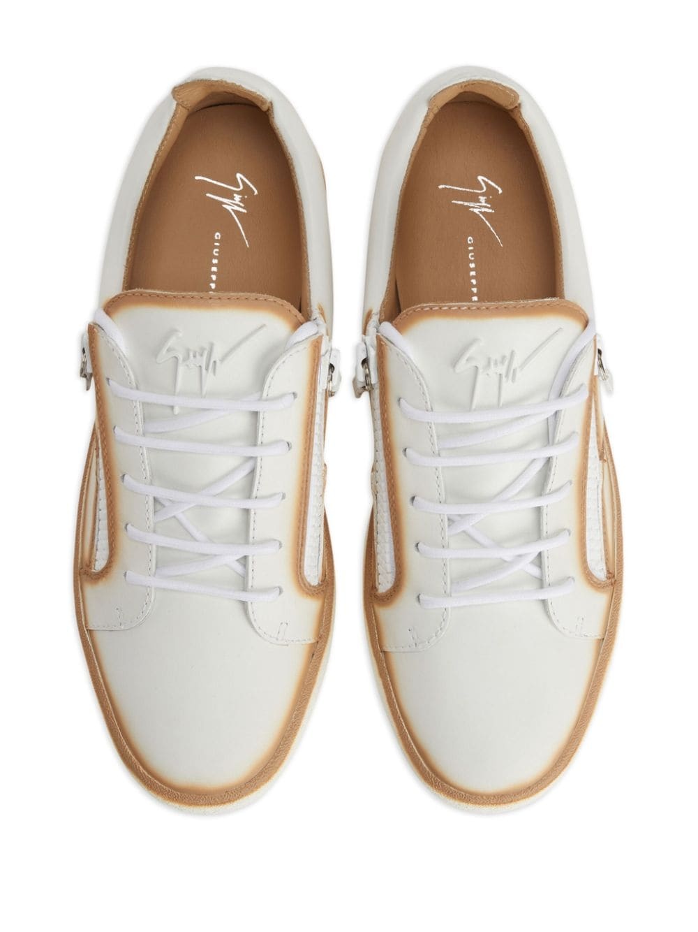 Frankie seam-detail low-top sneakers - 4