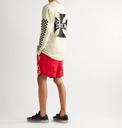 Rhude Printed Cotton-Jersey T-Shirt outlook