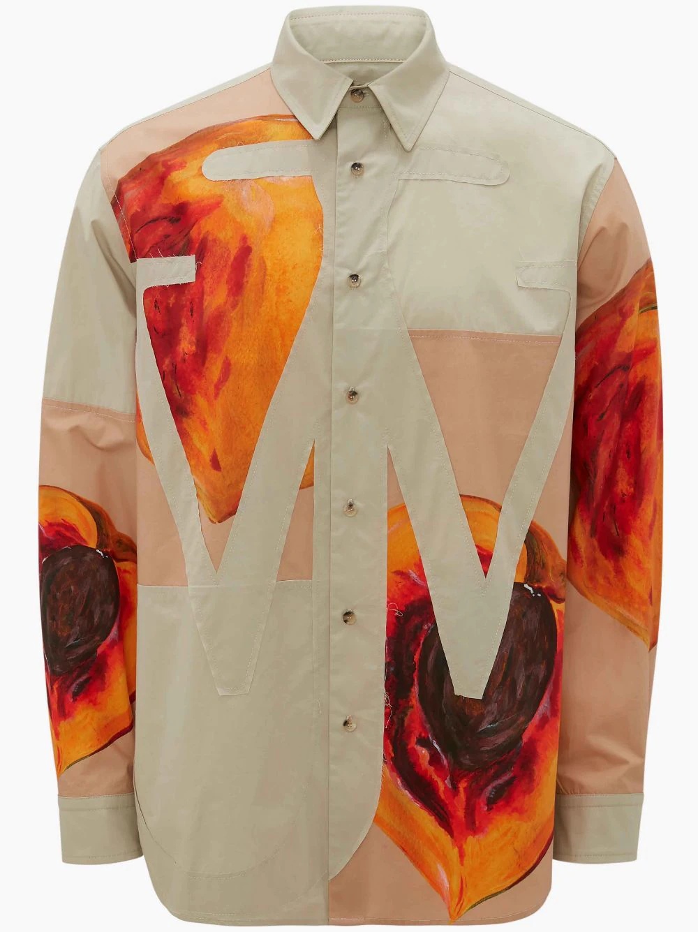 VEGGIE FRUIT RELAXED ANCHOR APPLIQUE SHIRT - 1
