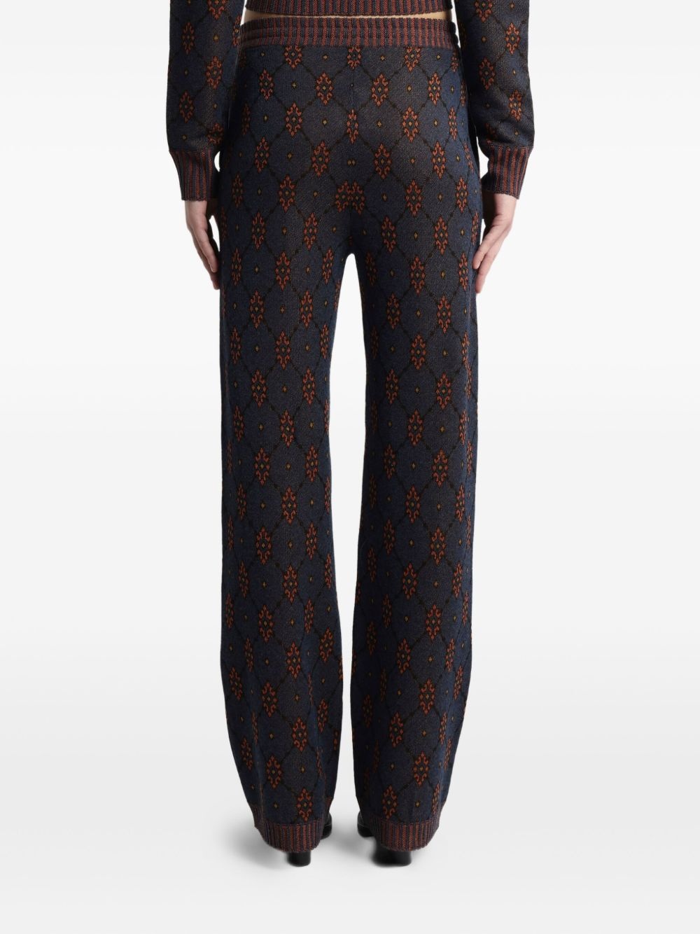 patterned knit trousers - 3