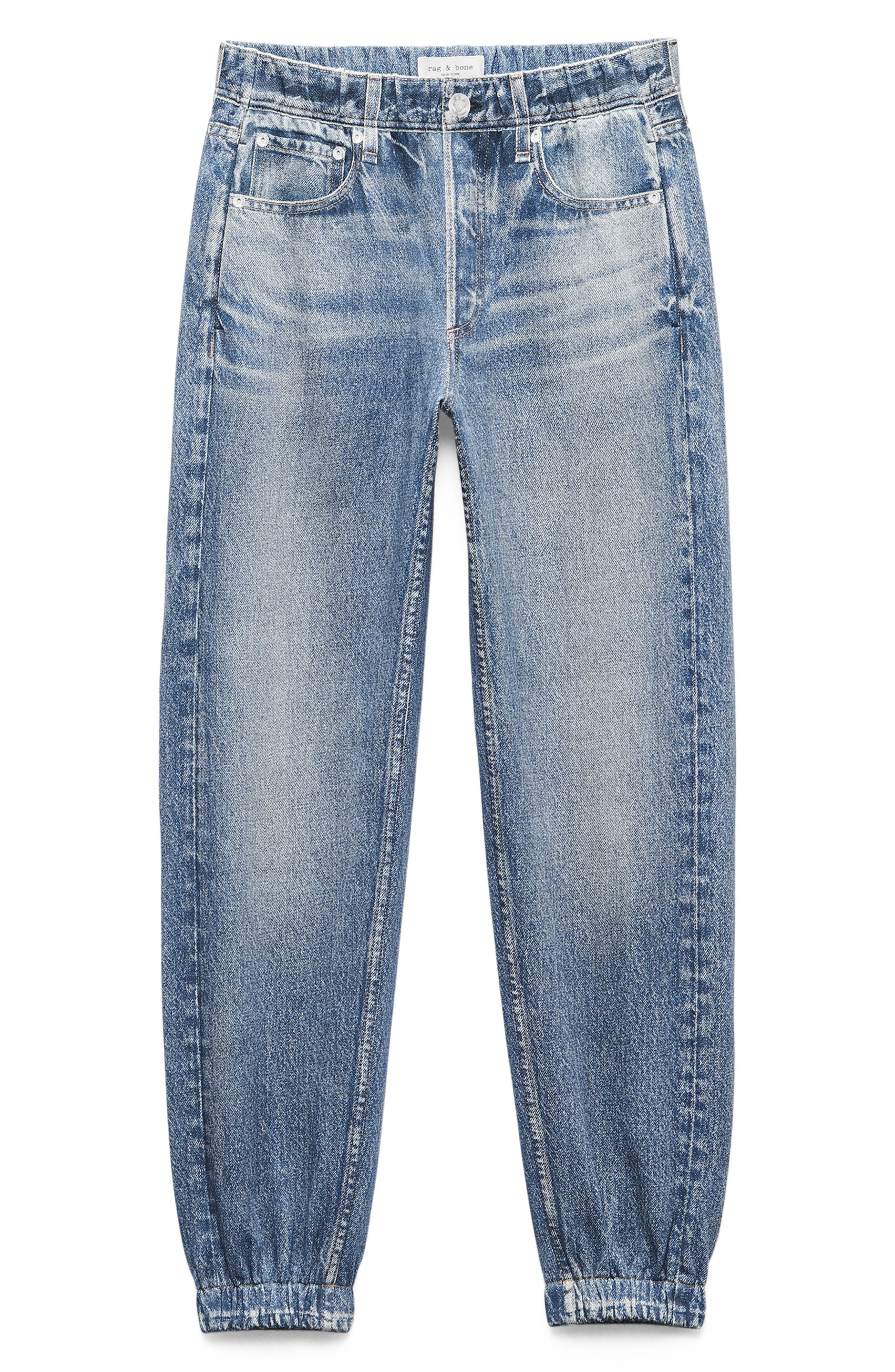rag & bone Miramar Jogger Cotton Terry Sweatpant Jeans in Blue at Nordstrom - 4