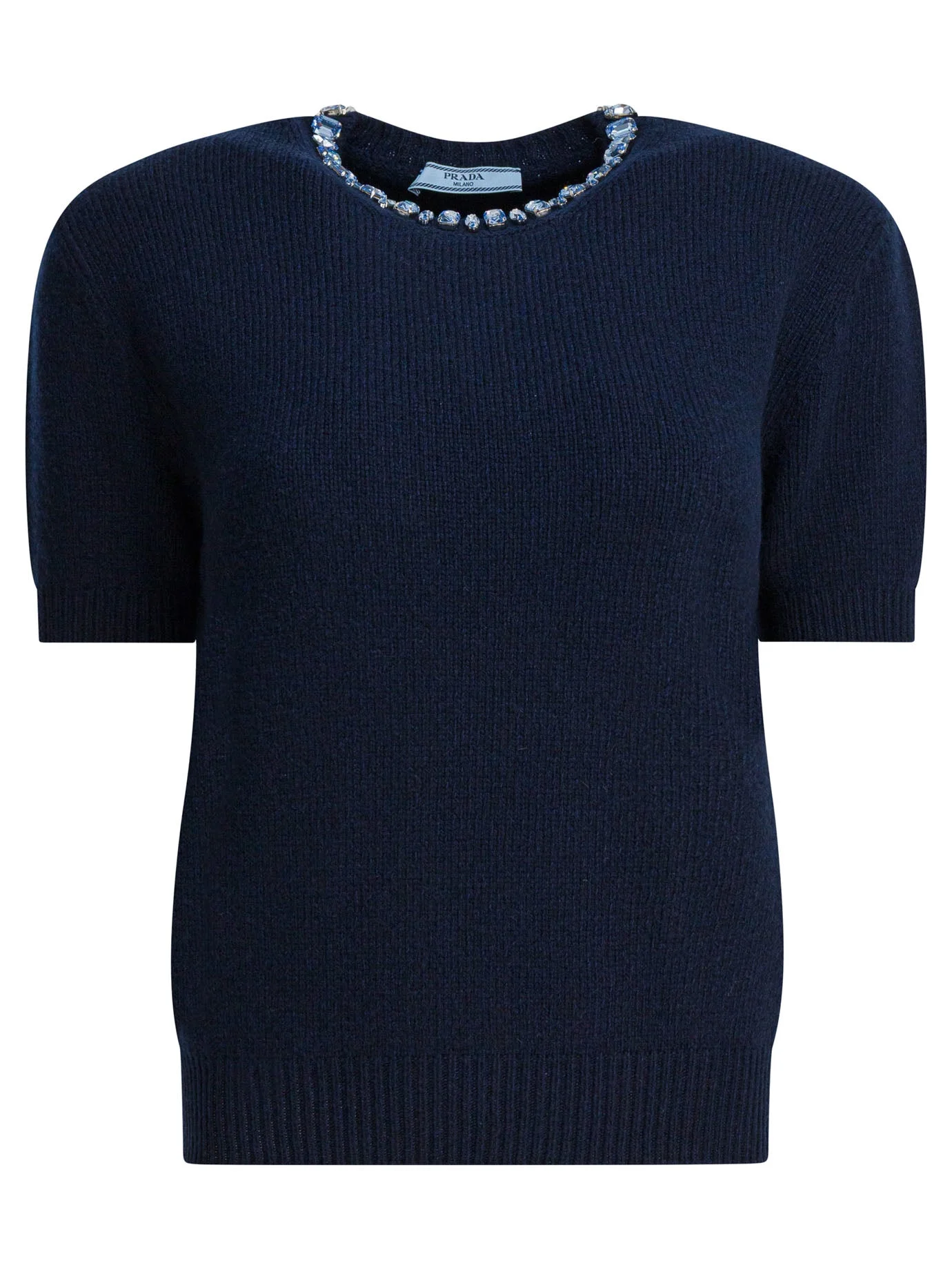 Prada Wool And Cashmere Crewneck Sweater - 1
