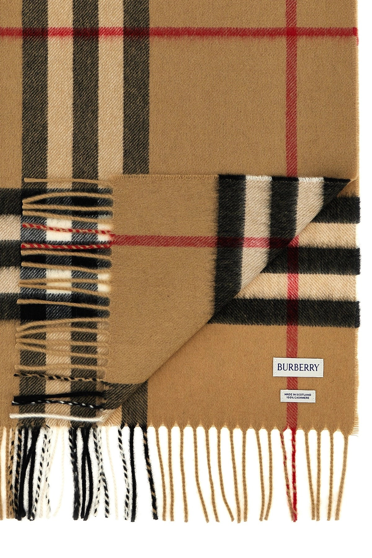 Check cashmere scarf - 3