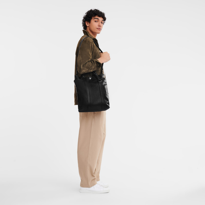 Longchamp Parisis M Tote bag Black - Leather outlook