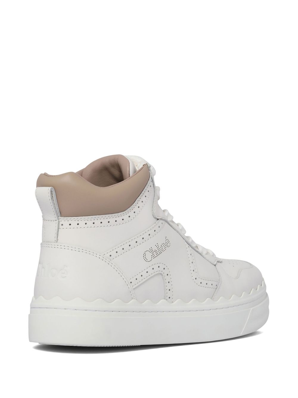 perforated-detail sneakers - 3