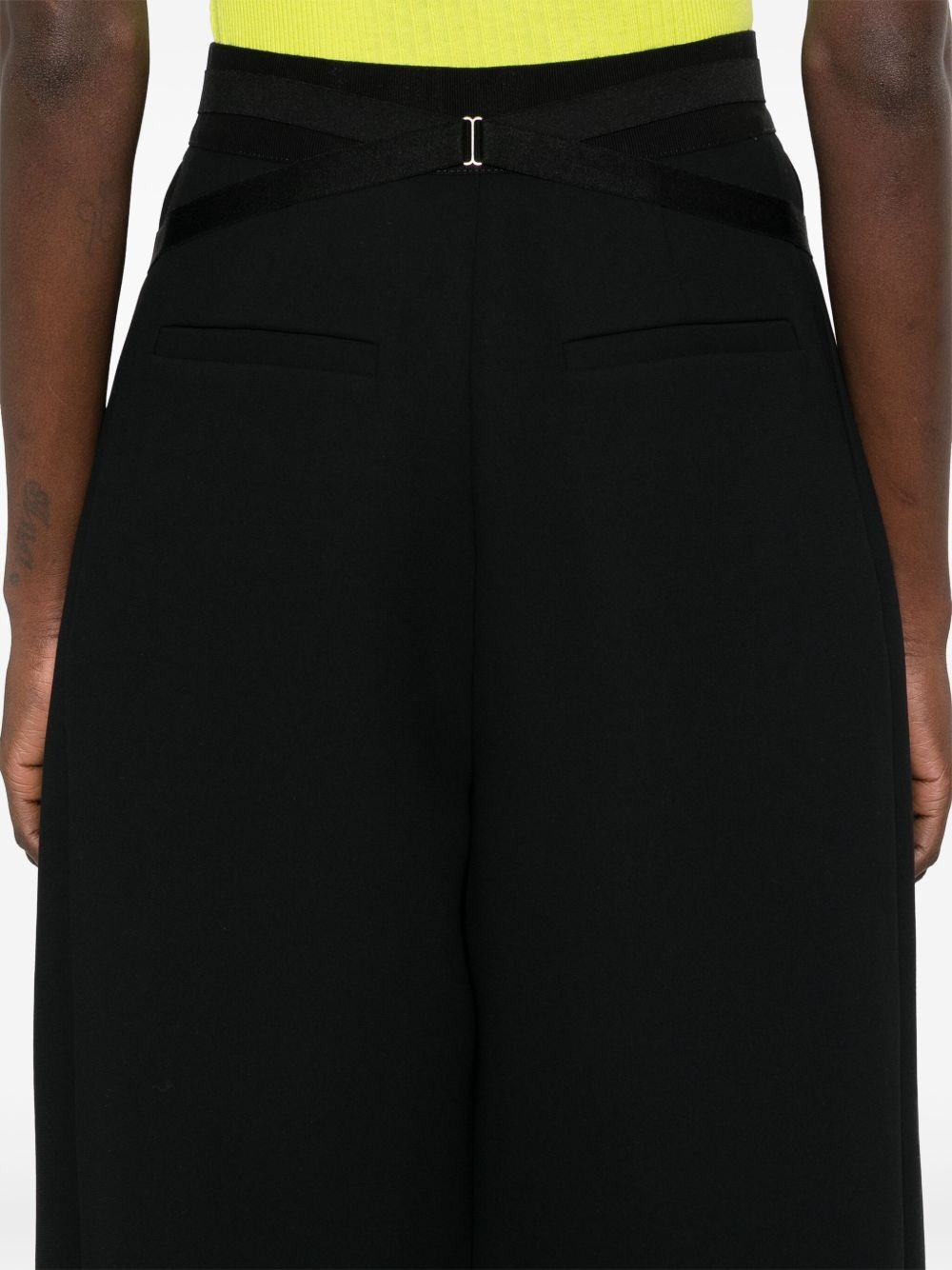 bonded crepe trousers - 5