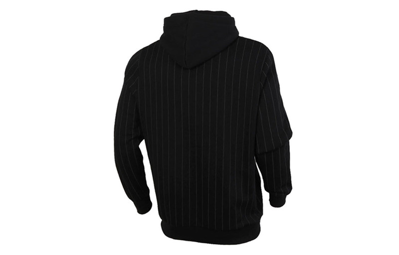 PUMA PUMA Pinstripe Aop Pullover Hoodie 'Black' 530179-01 outlook