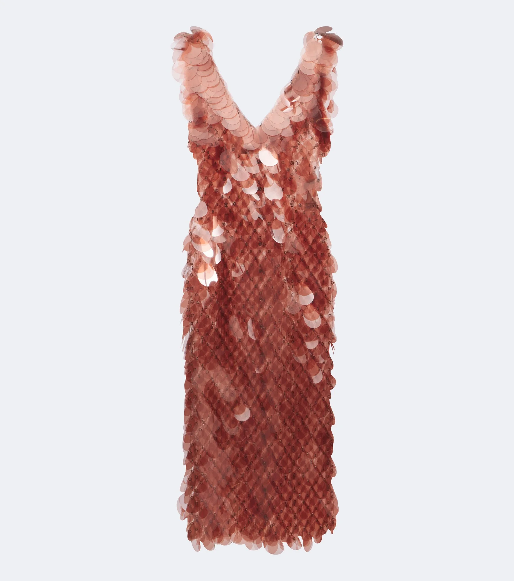 Sequined sheer midi dress - 1