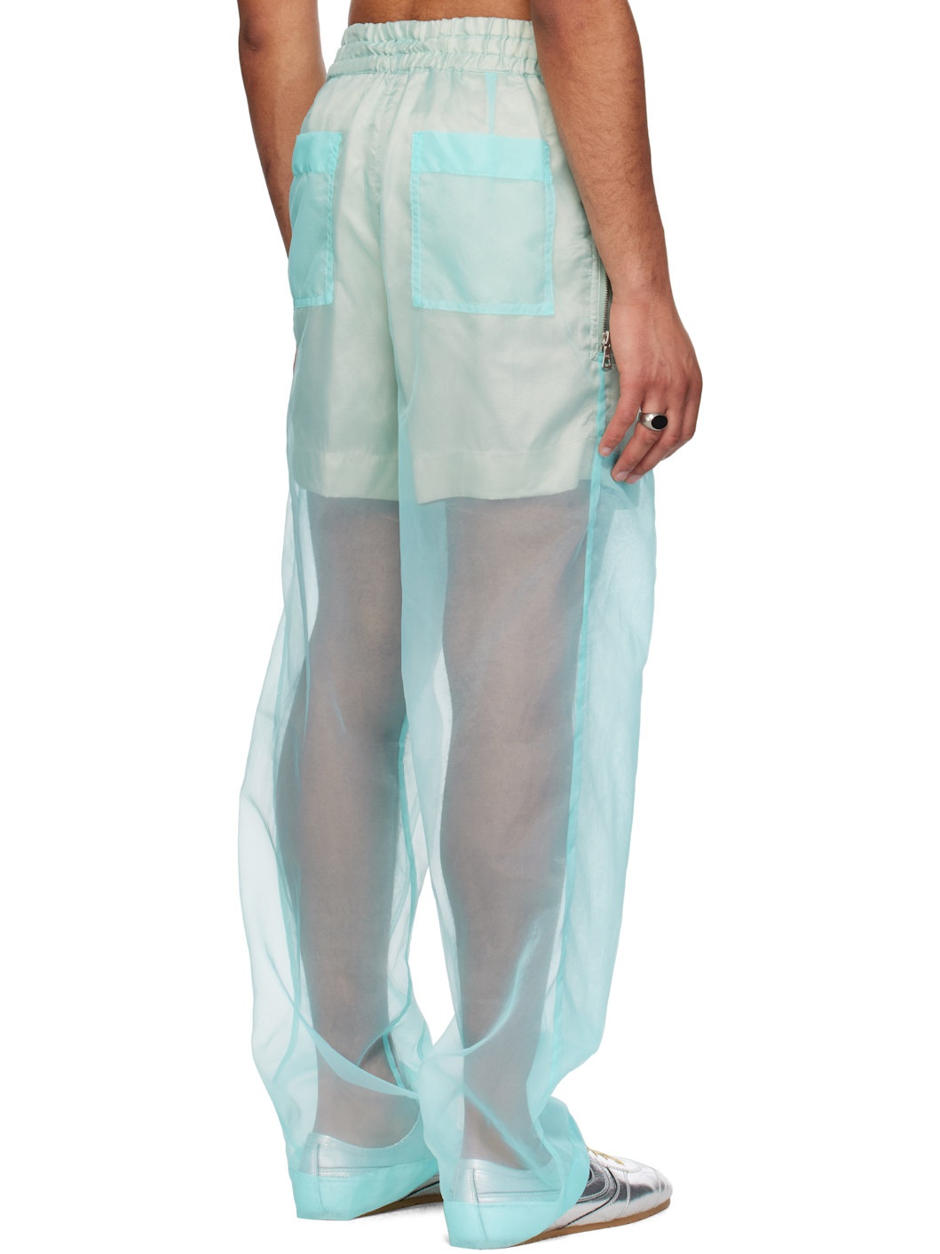 Blue Layered Trousers - 3