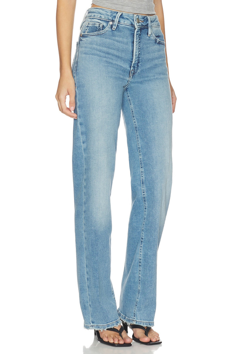 GOOD AMERICAN Soft Tech Good True Straight Jeans outlook