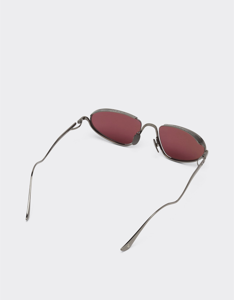 Ferrari sunglasses in gunmetal grey titanium with exclusive Contrast Pro™ lenses 6