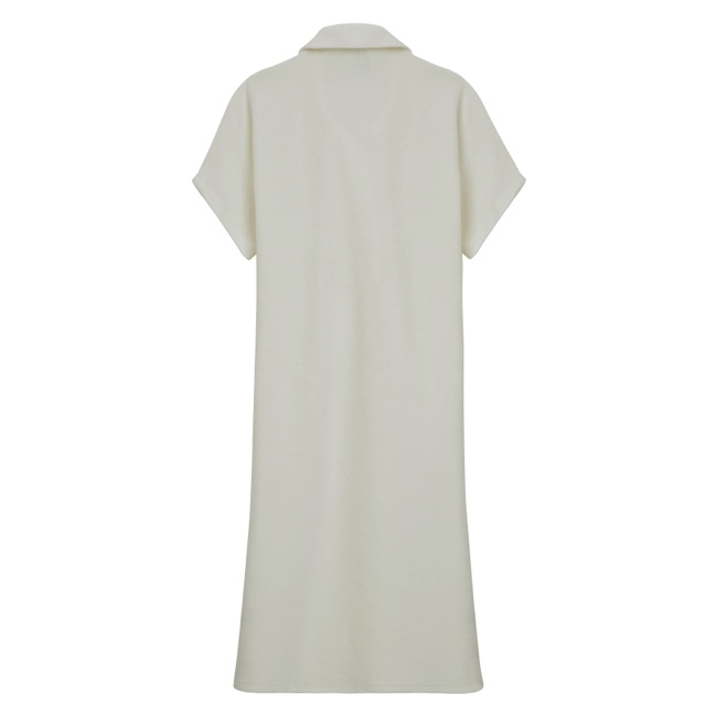 Women Terry Long Polo Dress - 2