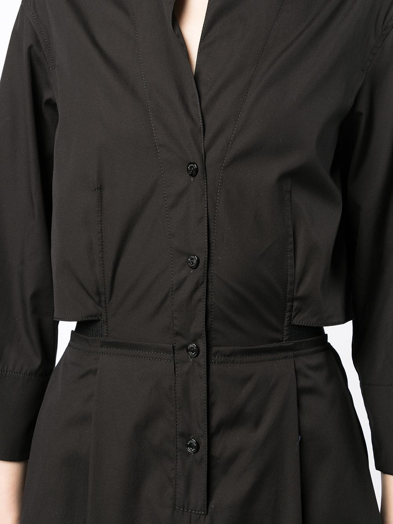 three-quarter midi shirt dress 5