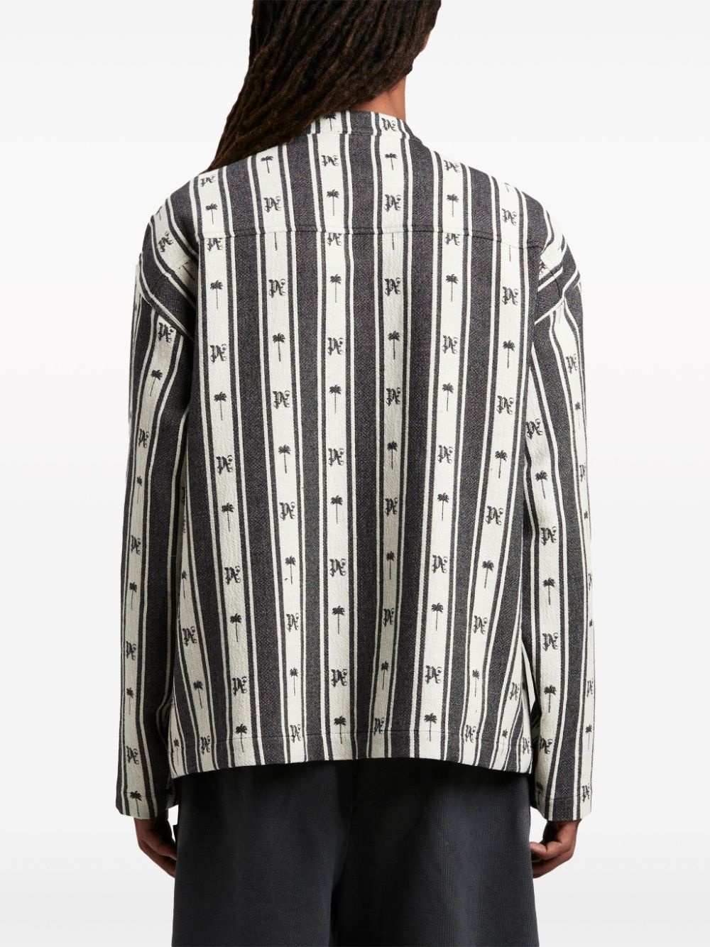 jacquard cotton shirt jacket - 5