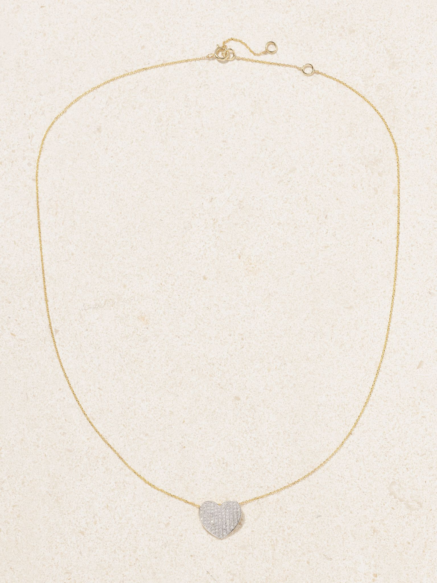 All My Love 10-karat gold and silver-tone diamond necklace Gold - 4