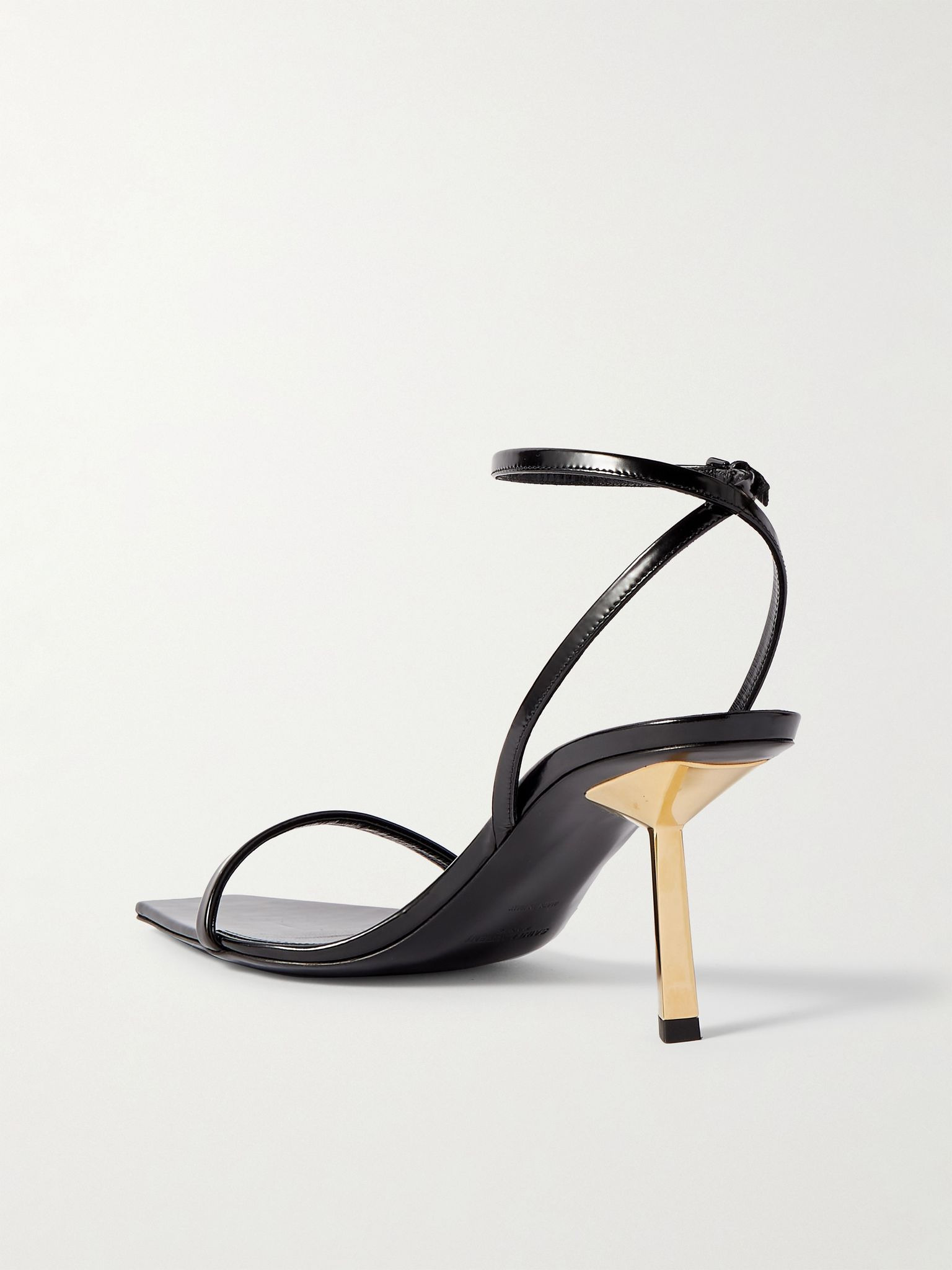 Lee patent-leather sandals Black - 3