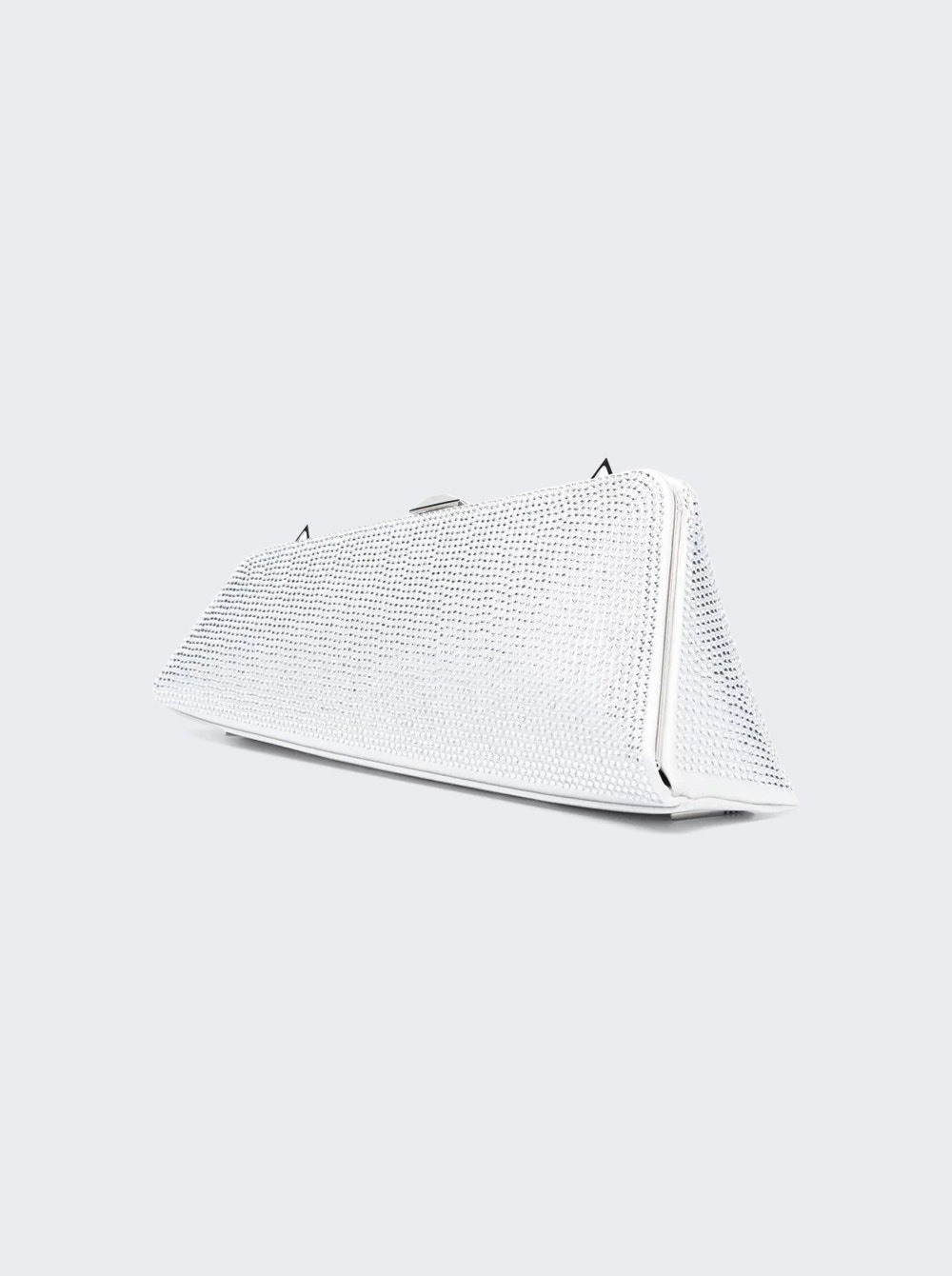 【関税込み】THE ATTICO LONG NIGHT CLUTCH WITH CRYSTAL DECORA THE ATTICO Long Night small crystal-embellished satin clutch