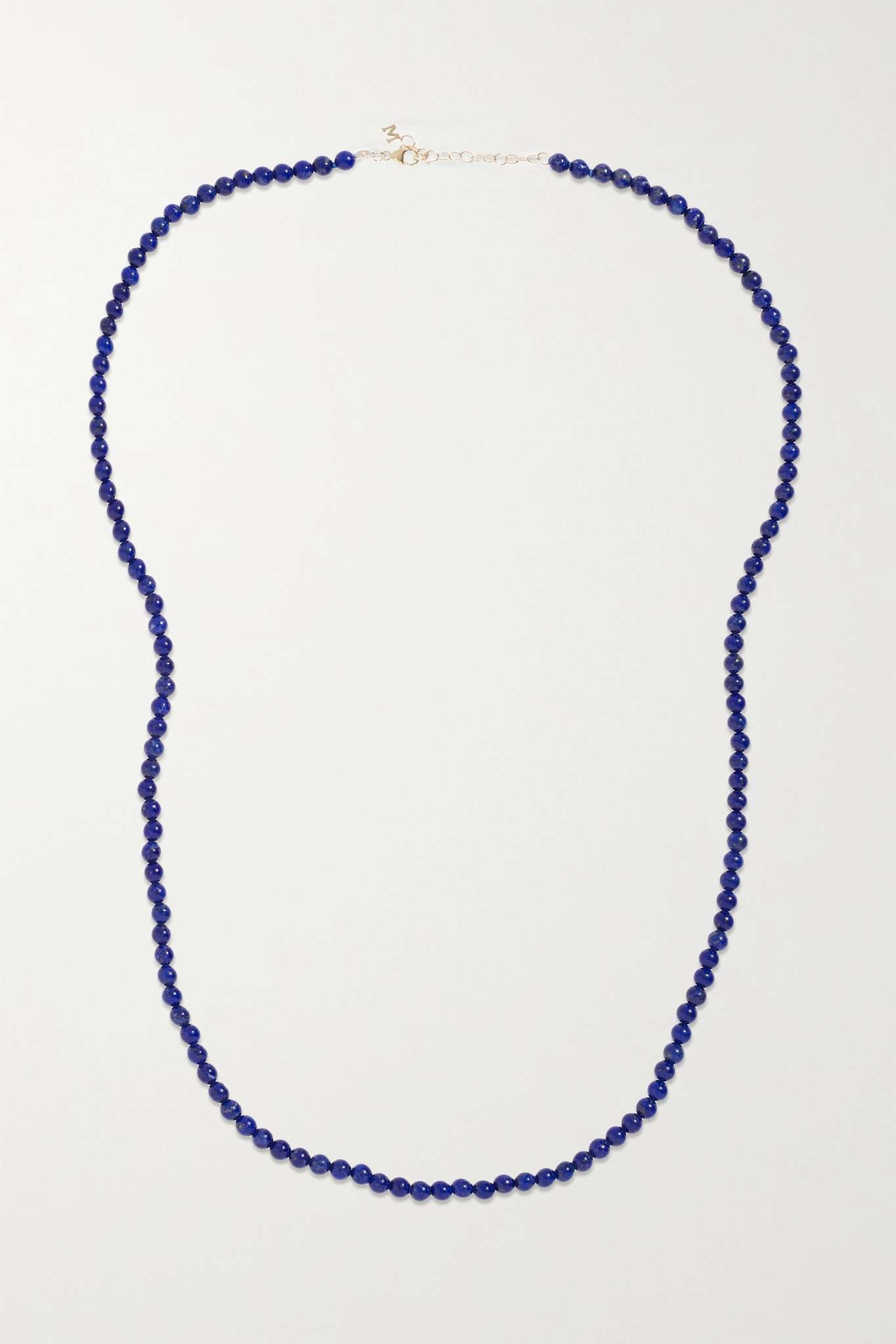 14-karat gold lapis lazuli necklace - 1