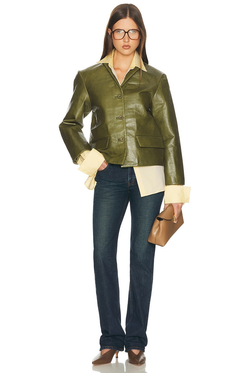 HELSA Puffy Leather Jacket outlook