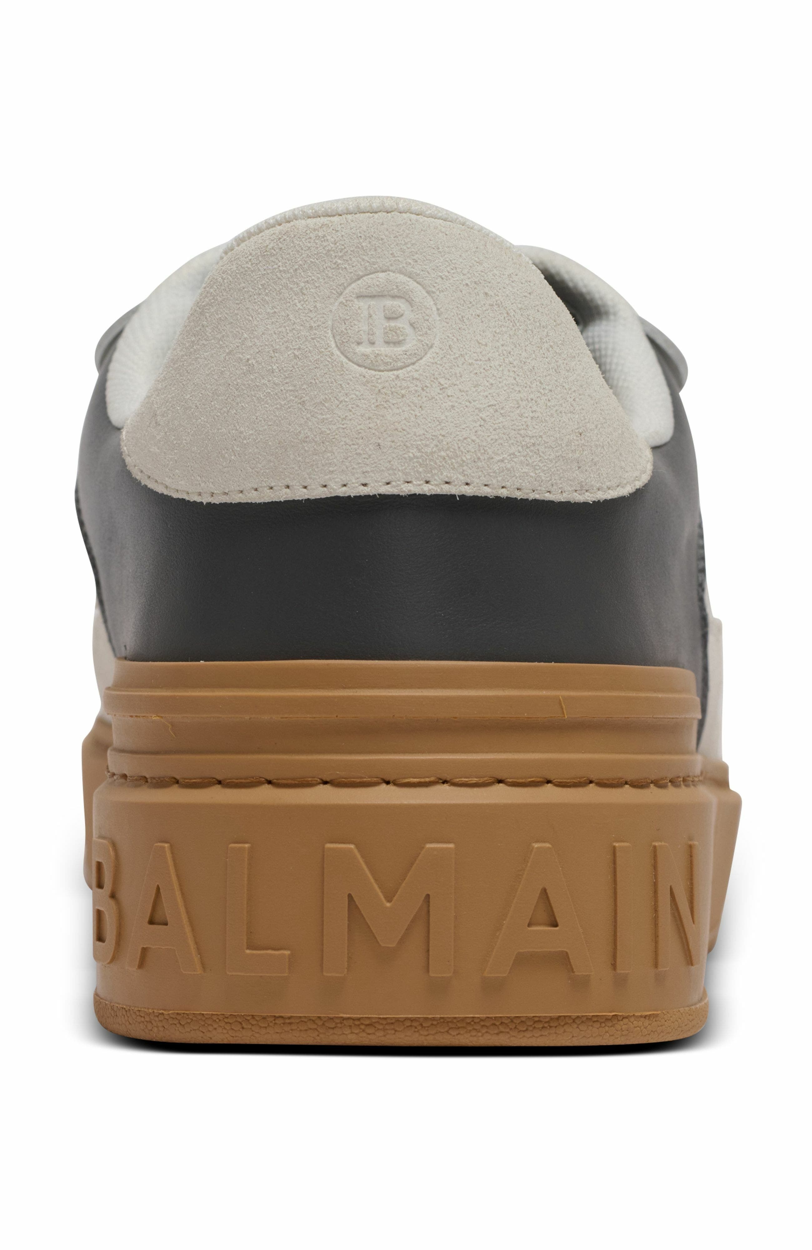 Balmain B-Court Flip leather trainers in Grey at Nordstrom - 9