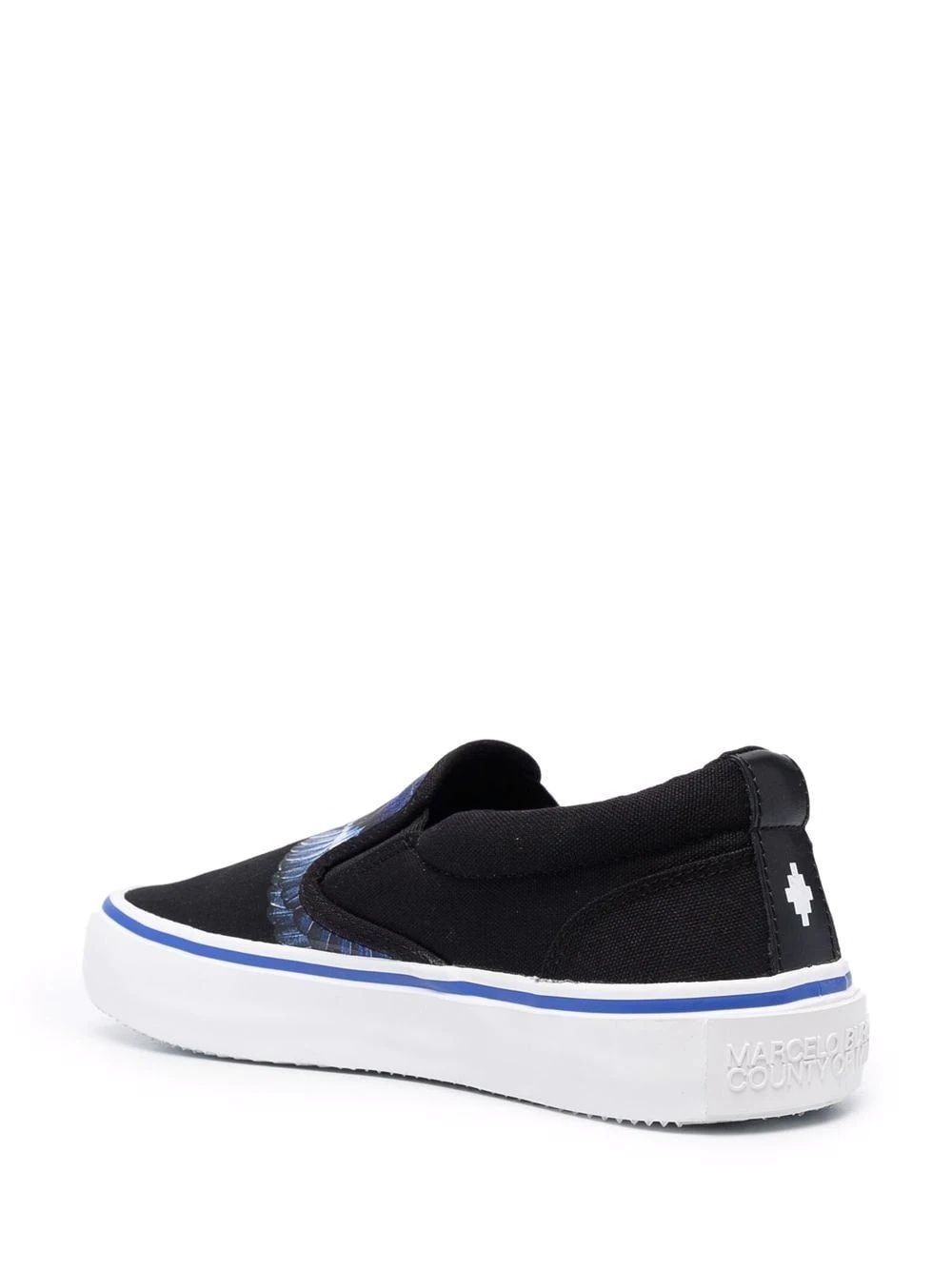 Wings-print slip-on sneakers - 3