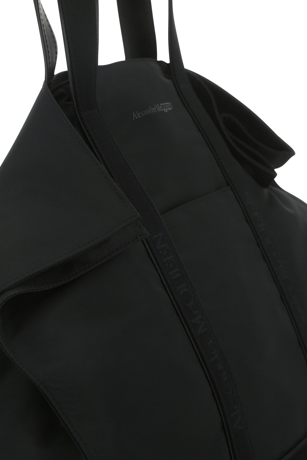 Black fabric shopping bag - 4