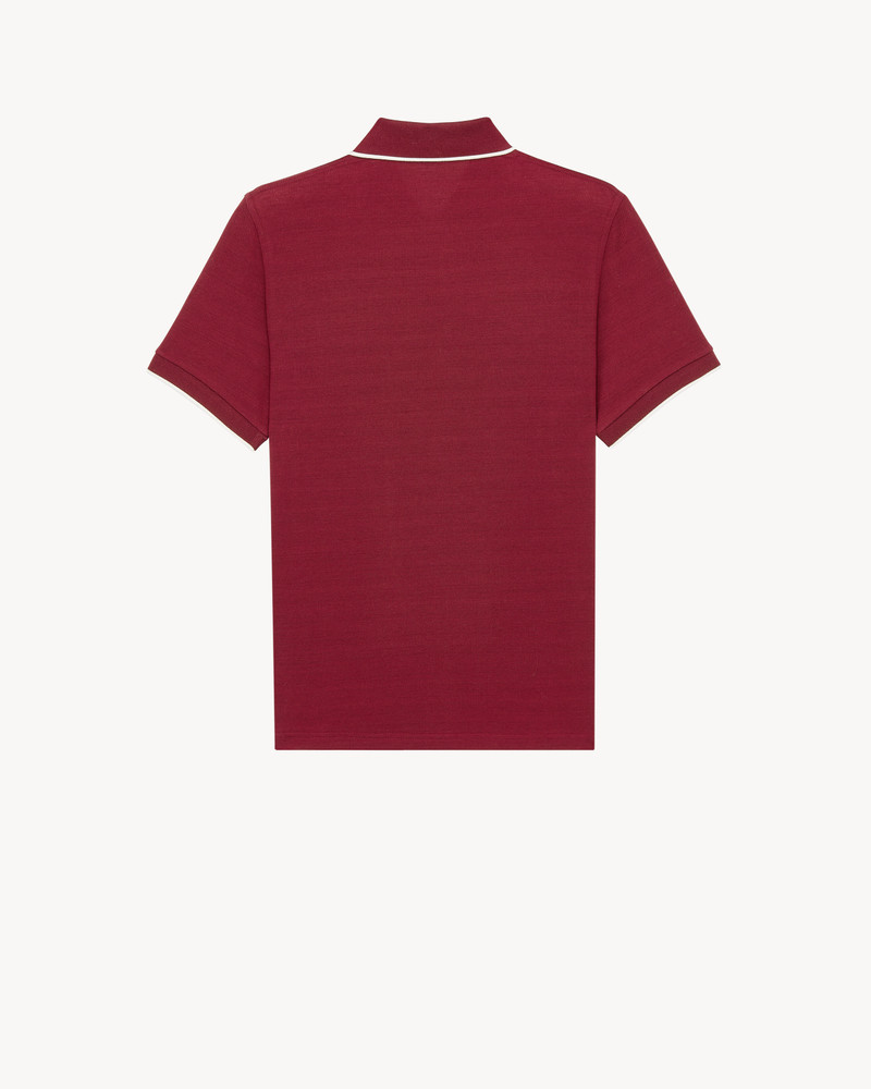 SAINT LAURENT POLO CASSANDRE IN COTTON PIQUÉ outlook