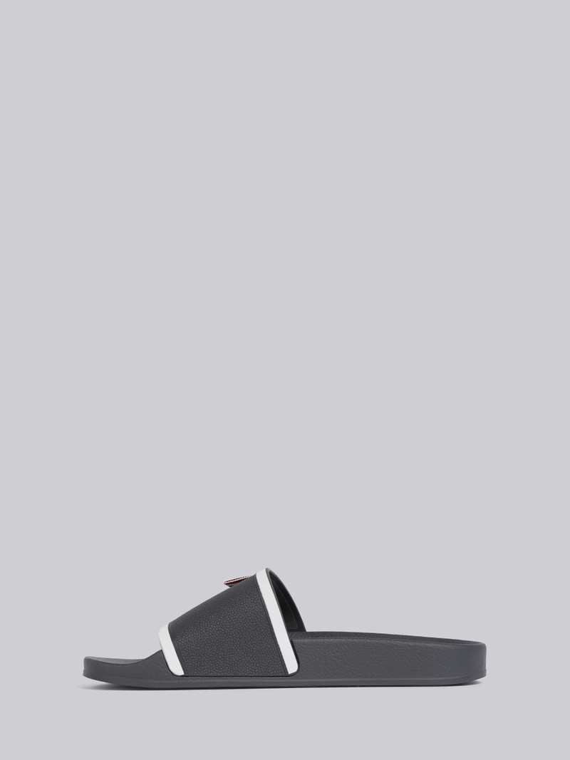 Dark Grey Rubber Stripe Pool Slides 3