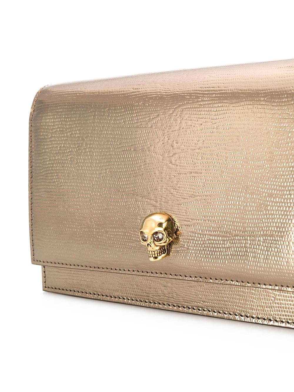 metallic Skull crossbody bag - 4