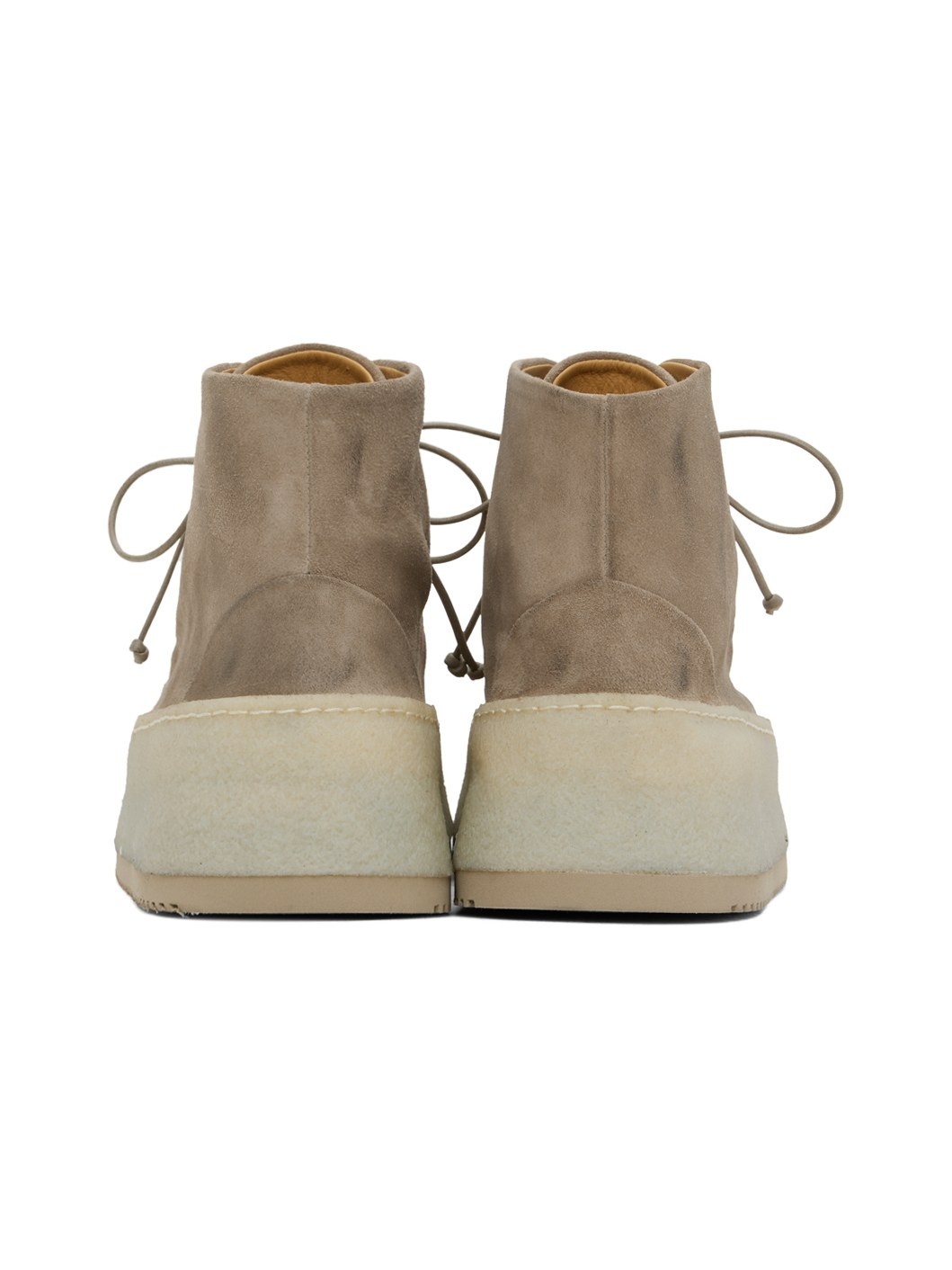 Gray Parapana Lace Up Ankle Boots - 2