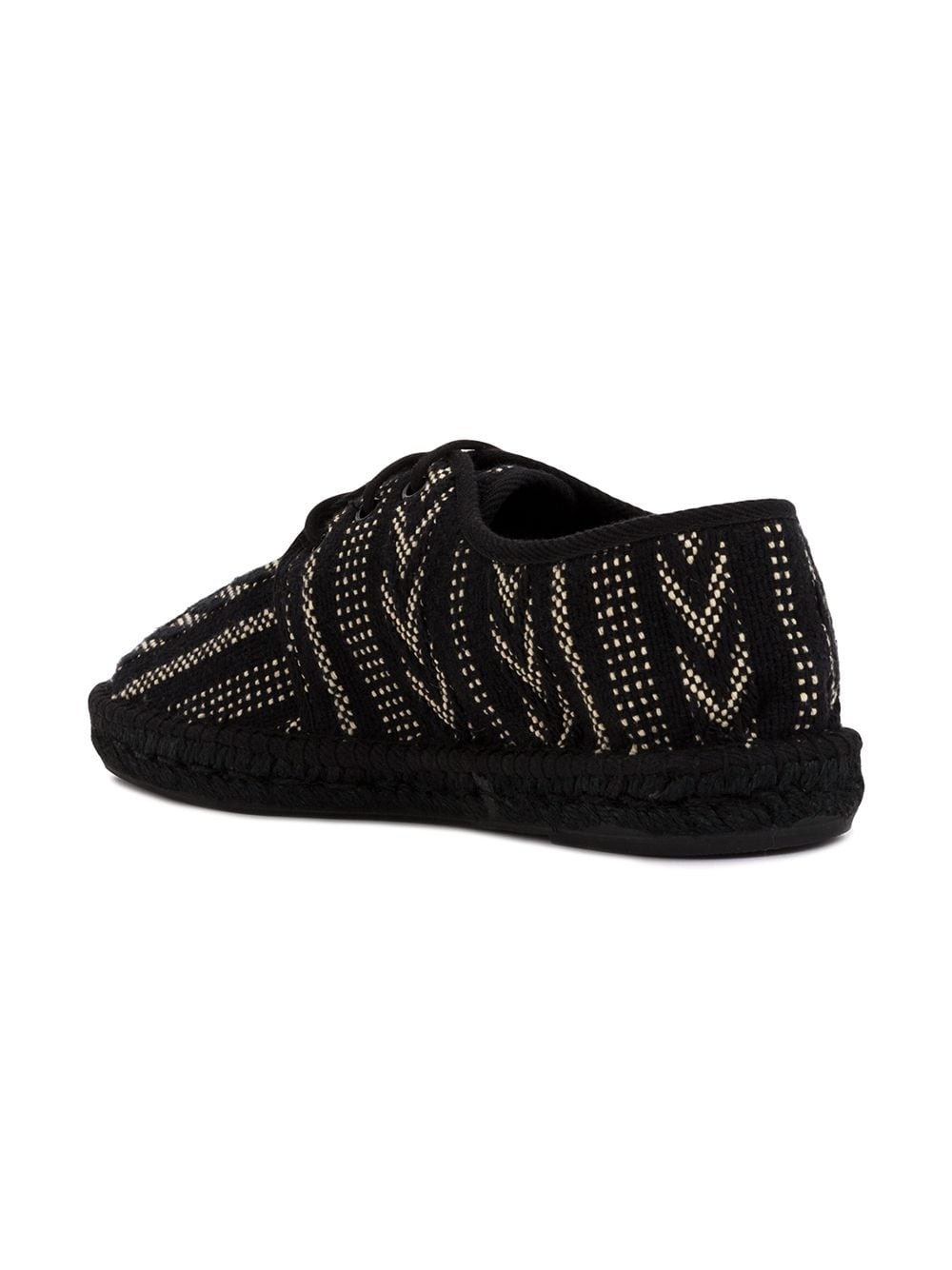 embroidered lace-up espadrilles - 3