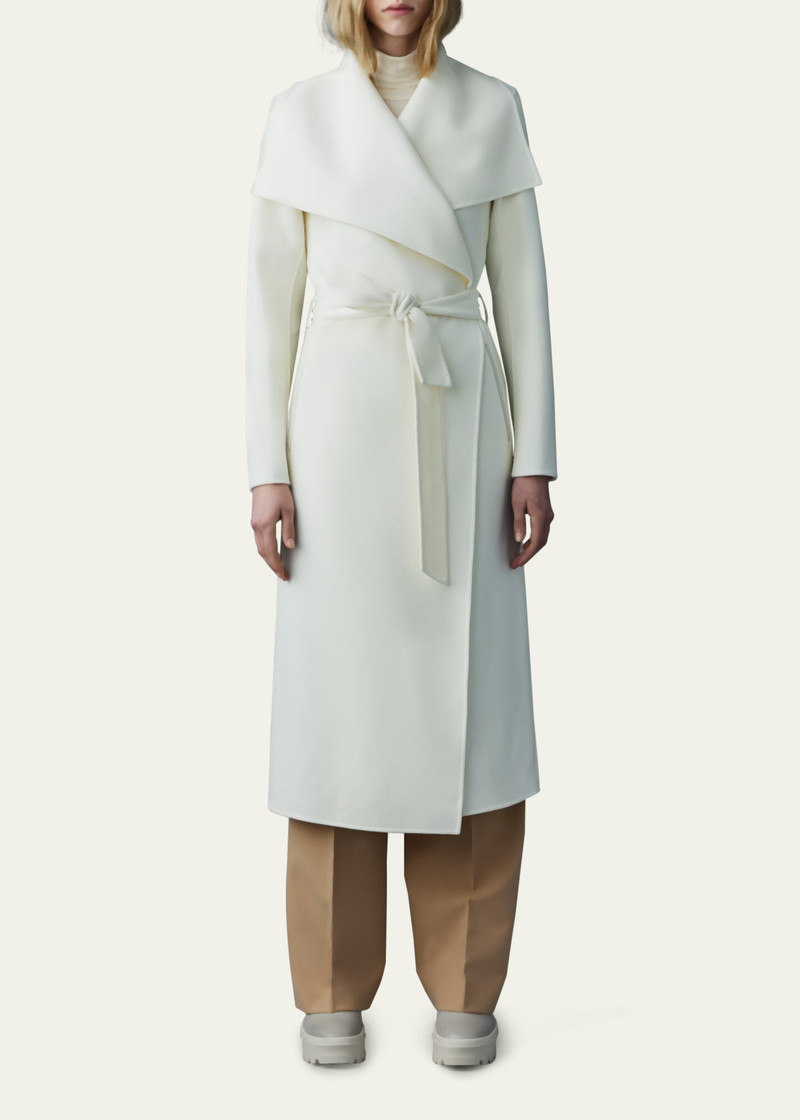 MACKAGE Mai Wool Belted Wrap Coat outlook