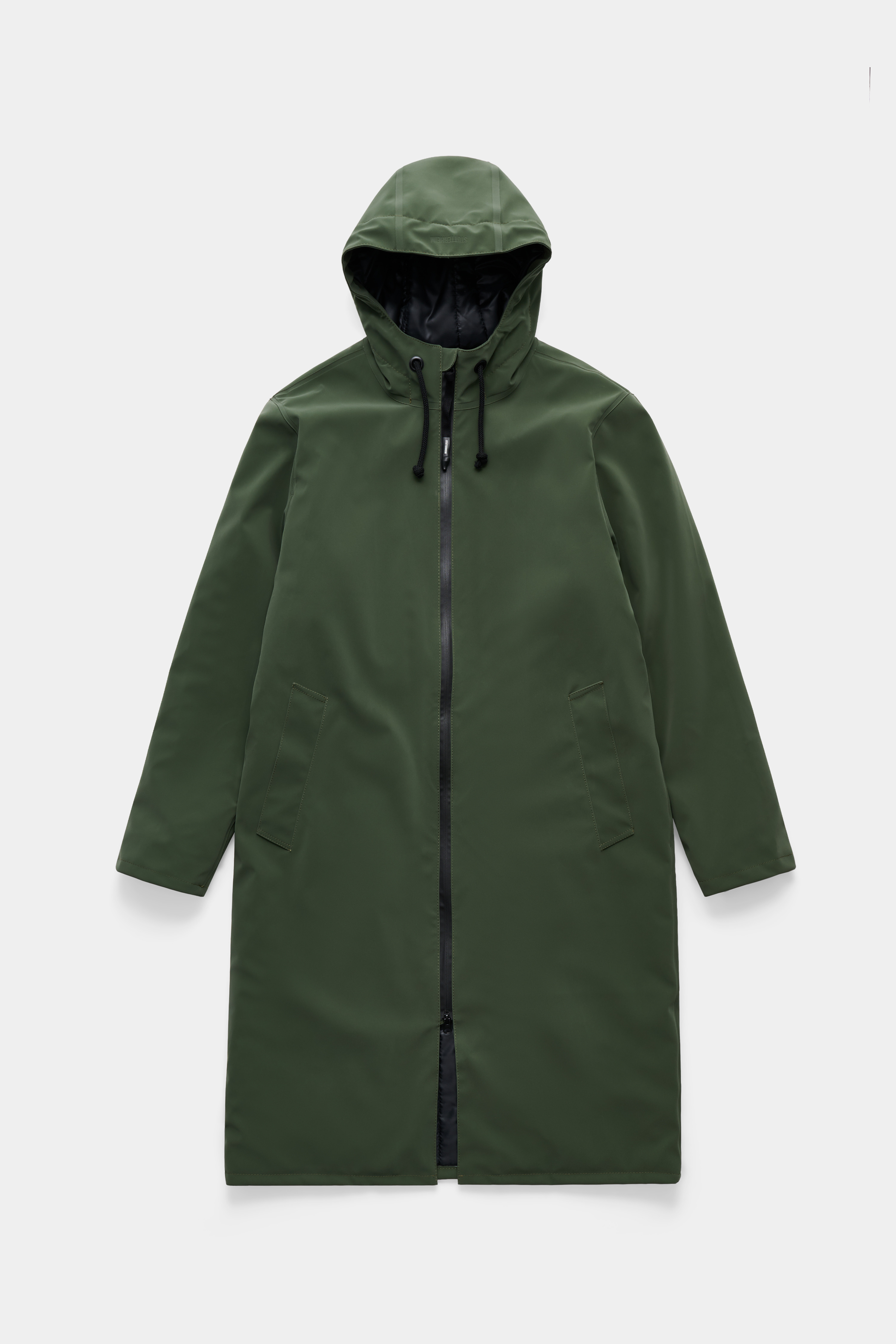 Stockholm Long Matte Winter Coat Green - 5