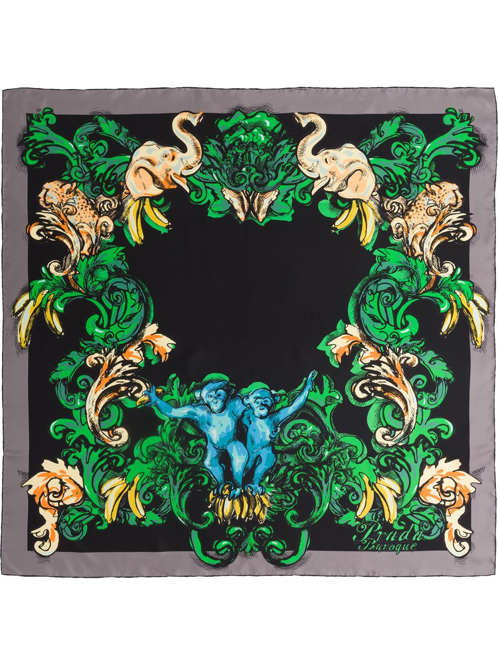 Baroque print foulard - 2
