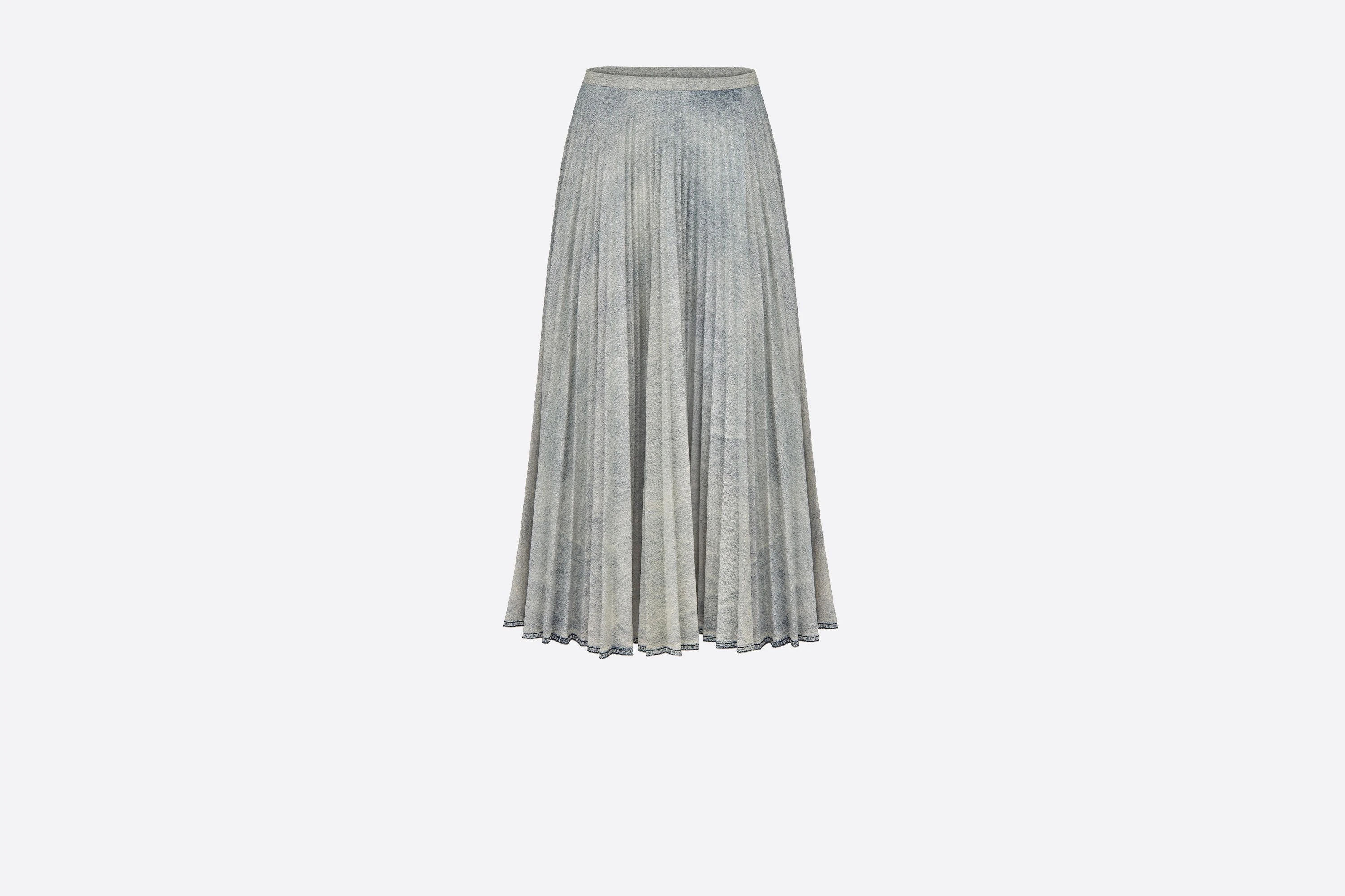 Pleated Midi Skirt - 1