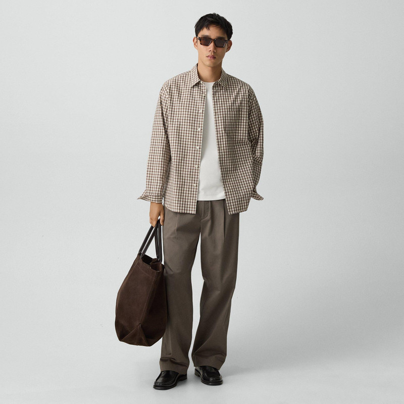 Theory Weekend Shirt in Park Check outlook