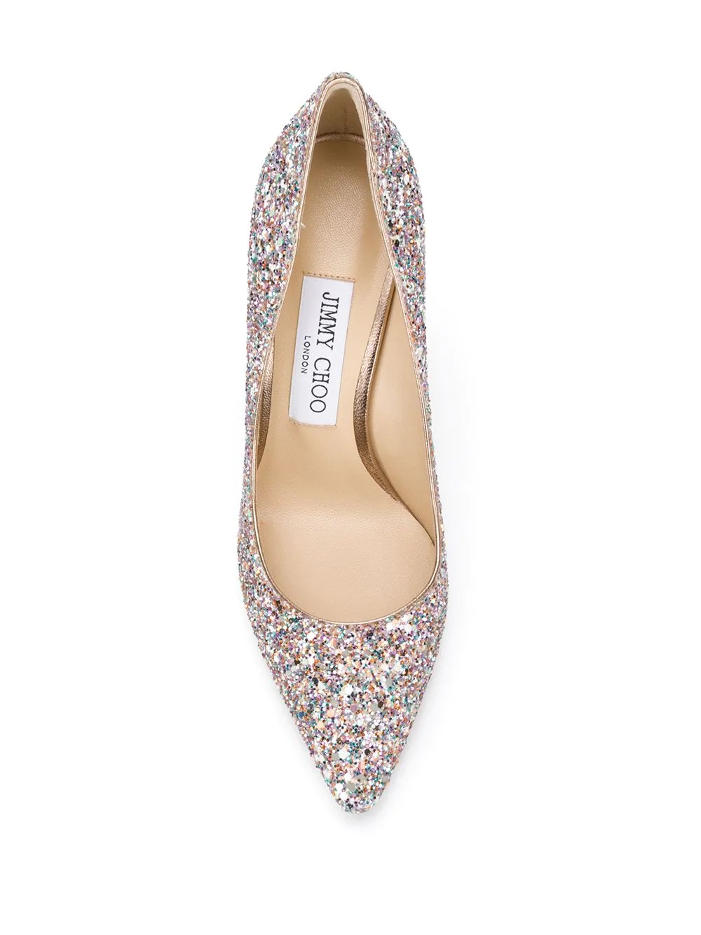 Love 85mm glow-in-the-dark glitter pumps - 4