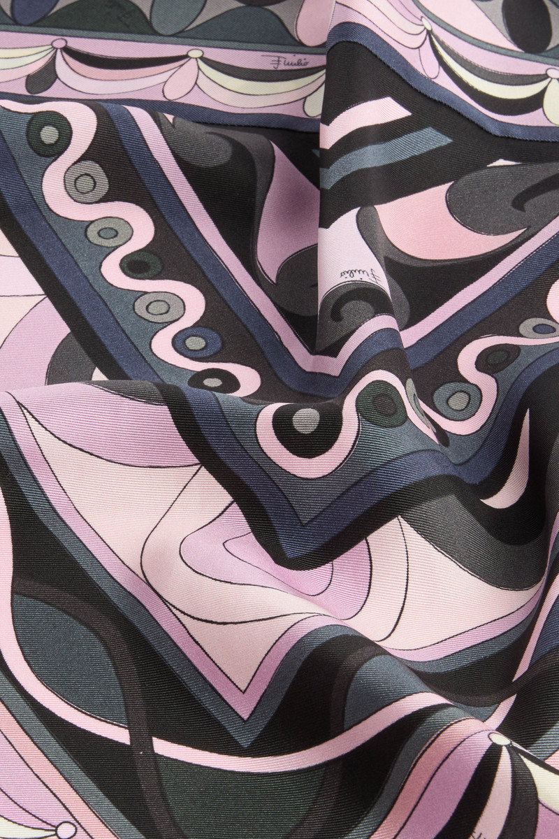 MIXED PRINTS SILK TWILL SCARF 3