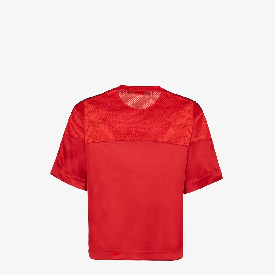 Red tech fabric T-shirt - 2