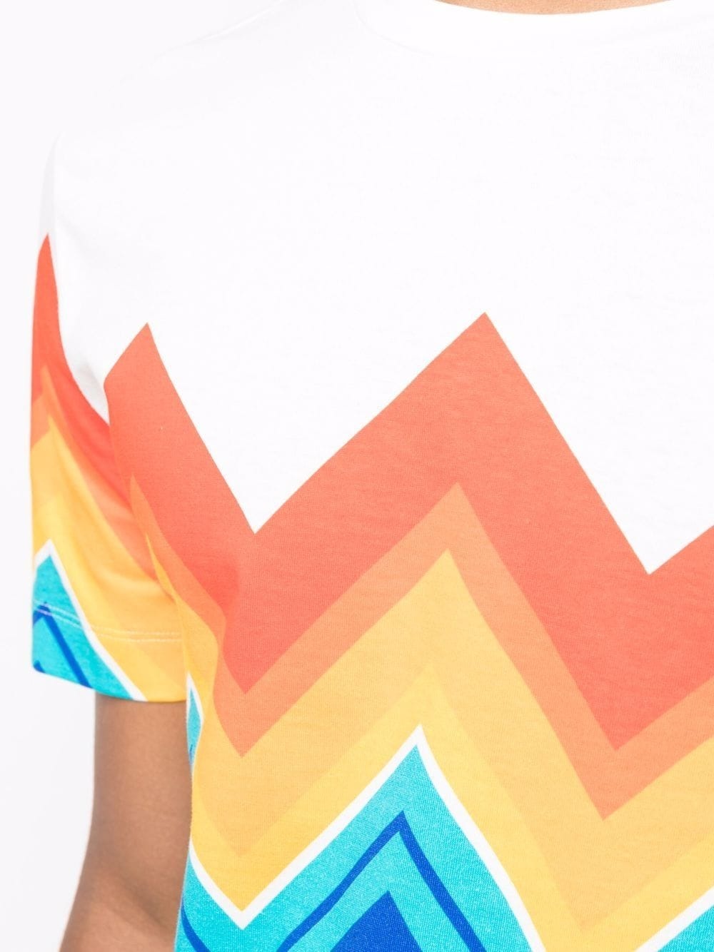 zigzag-print T-shirt - 5