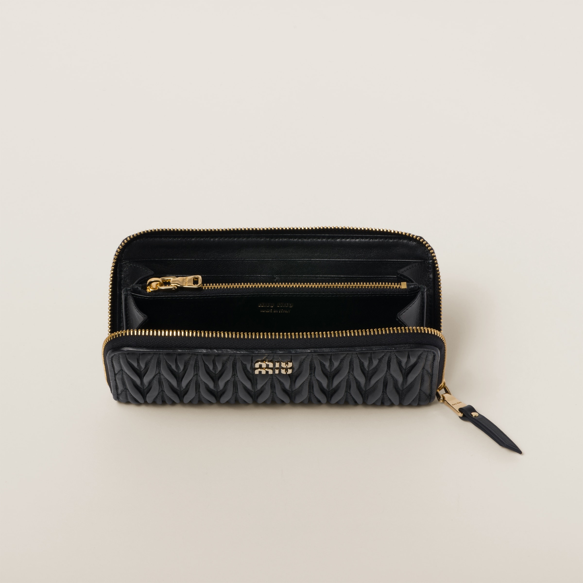Large matelassé nappa leather wallet - 2