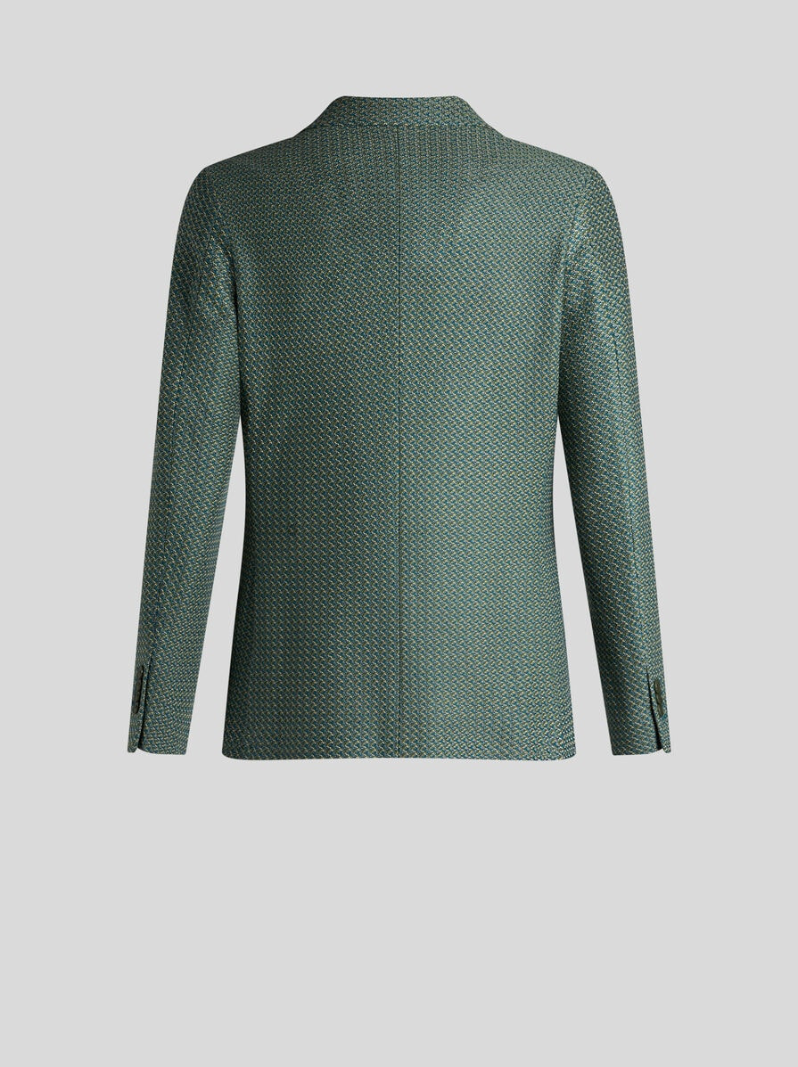 COTTON JERSEY BLAZER - 6