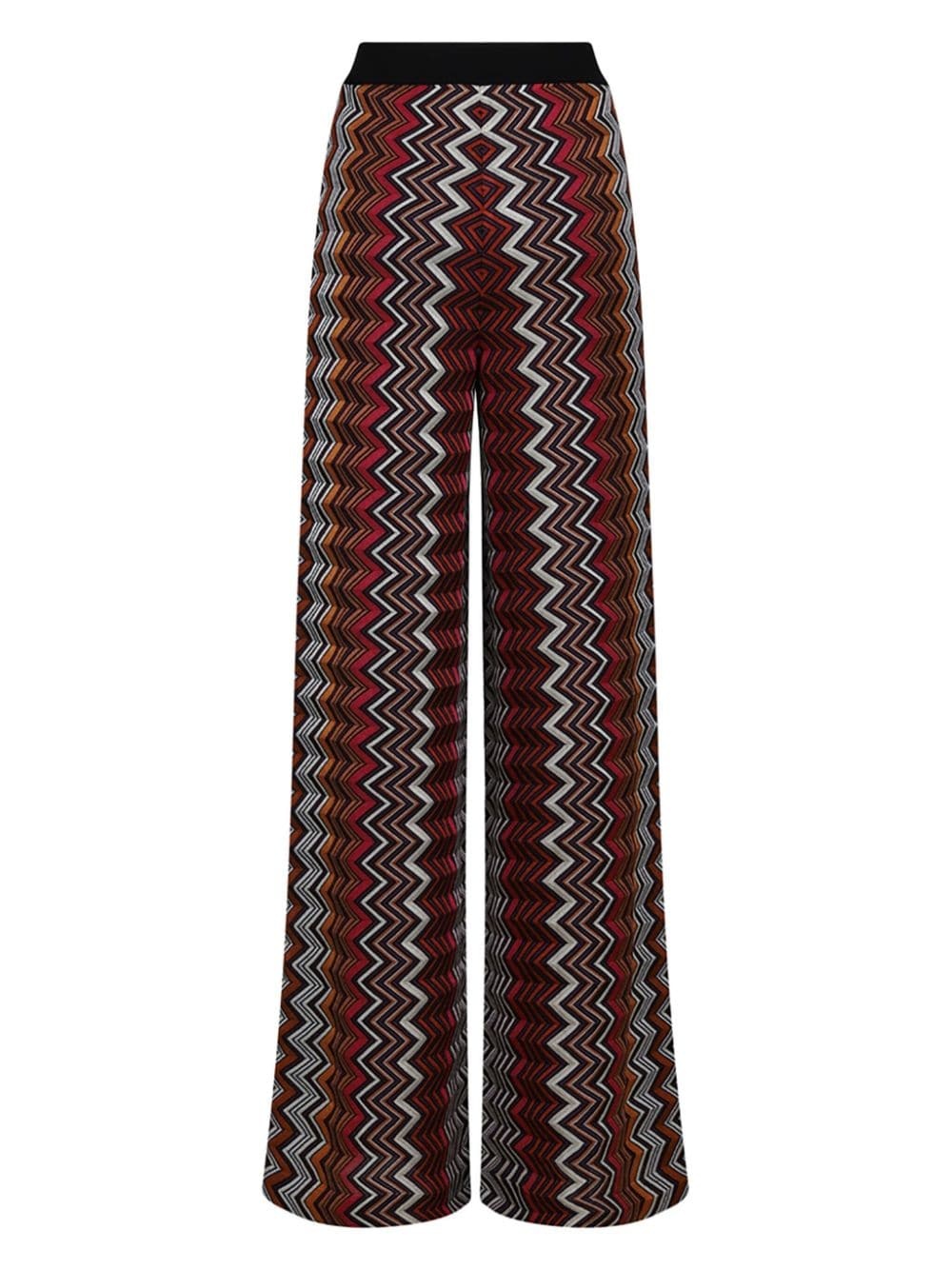 Zigzag wide-leg trousers - 3