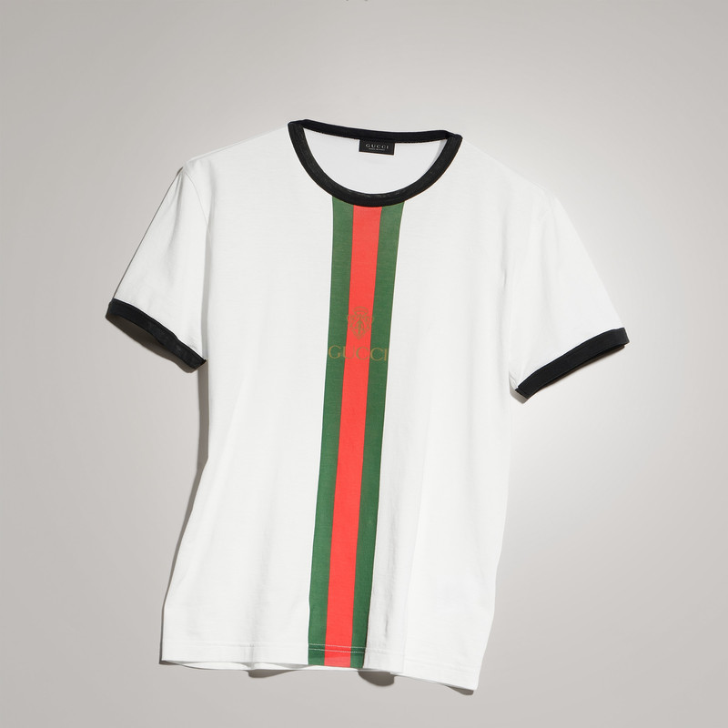 Cotton jersey T-shirt with print - 1