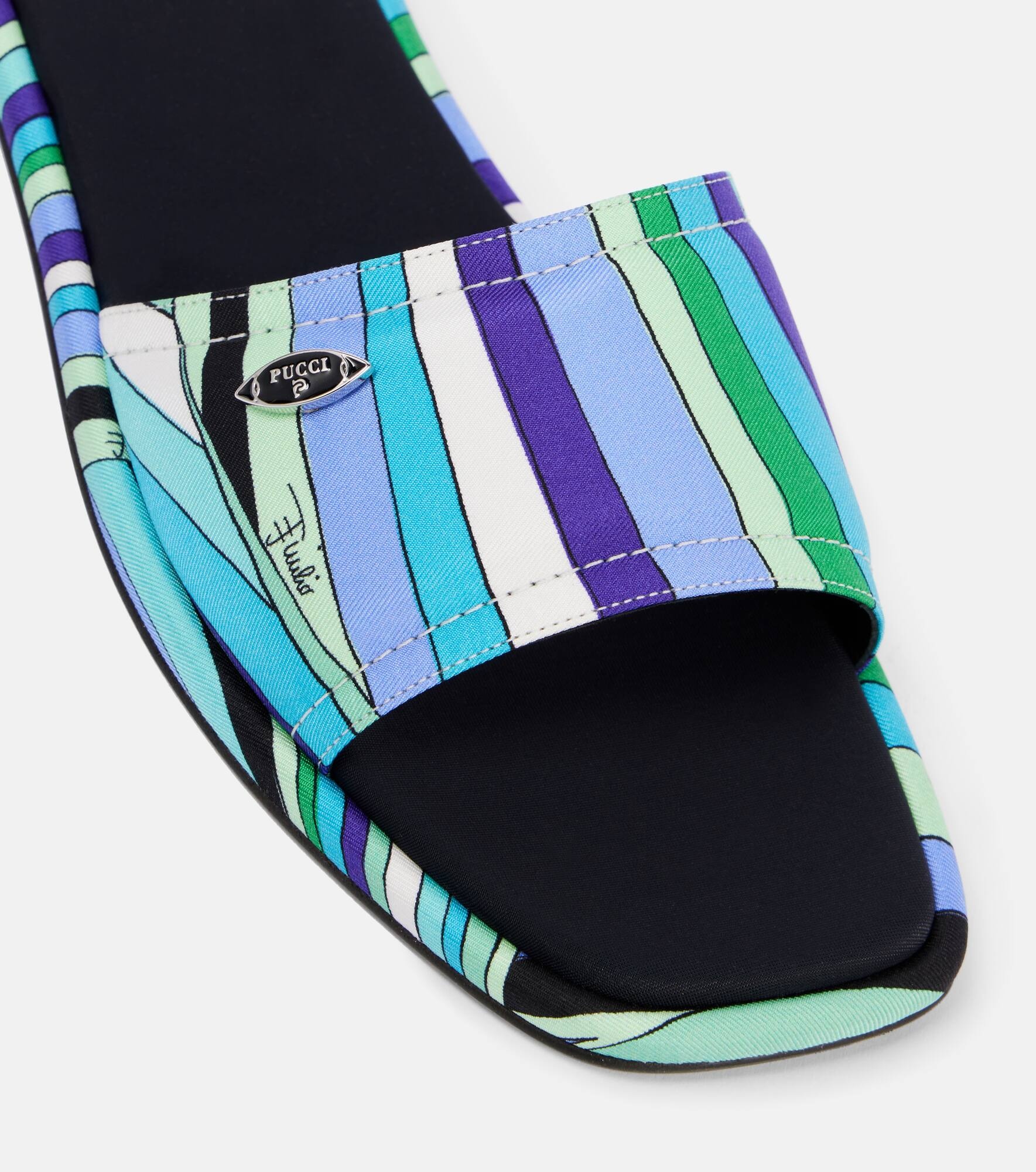 Iride twill thong sandals - 5